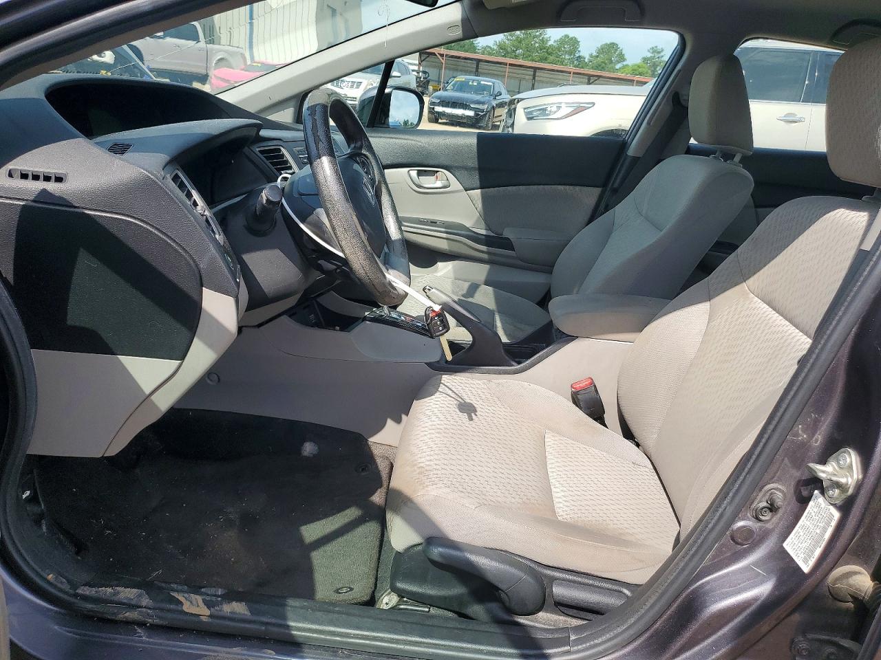 2015 Honda Civic Lx Gray vin: 19XFB2F59FE057218