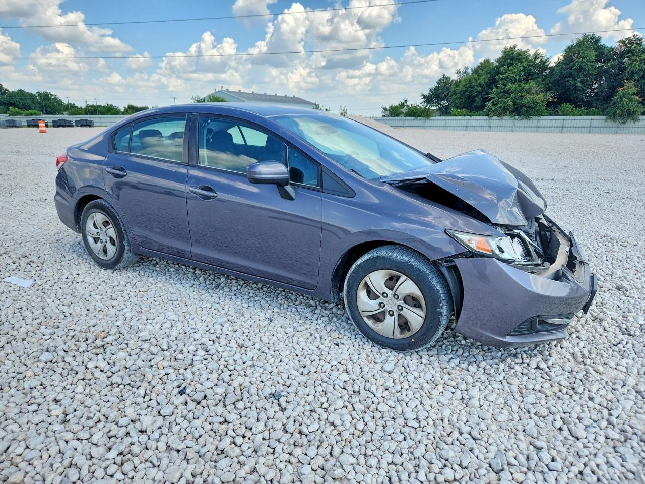 2015 Honda Civic Lx Gray vin: 19XFB2F59FE080952