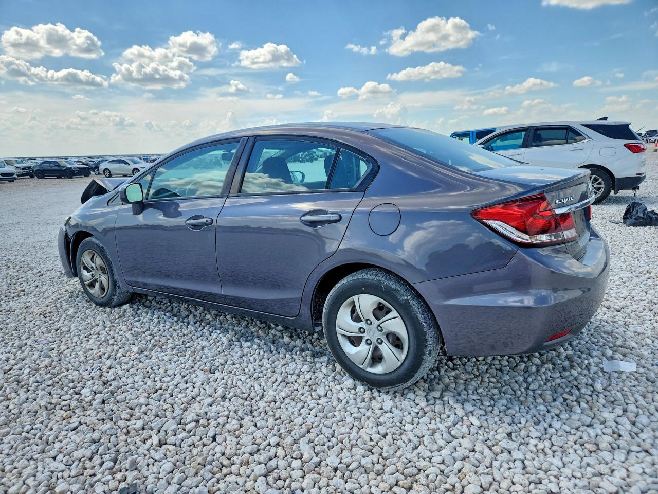 2015 Honda Civic Lx Gray vin: 19XFB2F59FE080952
