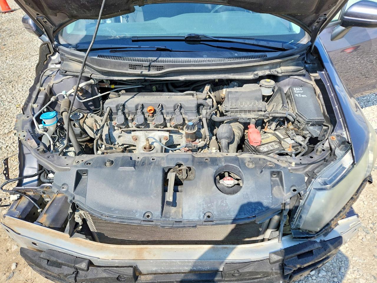 2015 Honda Civic Lx Серый vin: 19XFB2F59FE082491