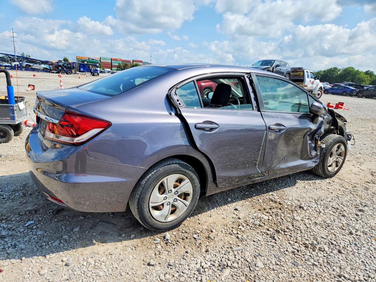 2015 Honda Civic Lx Серый vin: 19XFB2F59FE082491