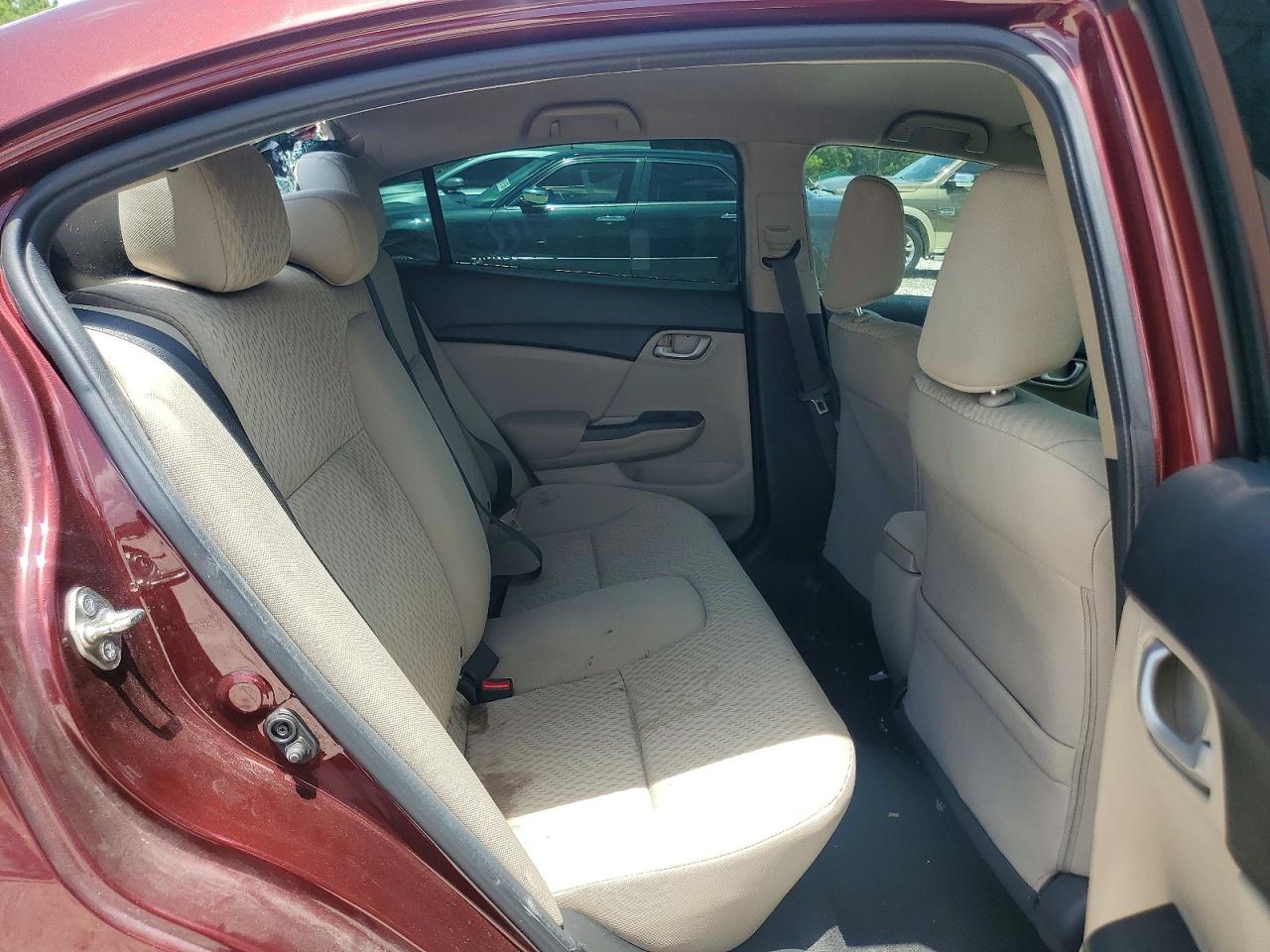 2015 Honda Civic Lx Burgundy vin: 19XFB2F59FE082930