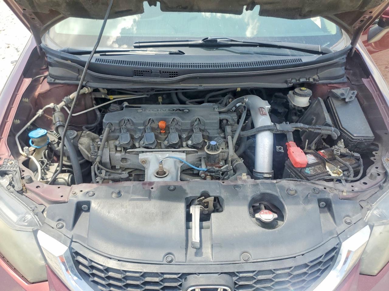 2015 Honda Civic Lx Burgundy vin: 19XFB2F59FE082930