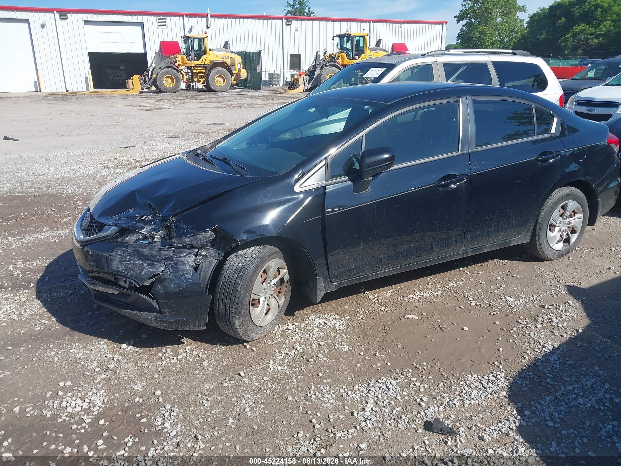 2015 Honda Civic Lx Черный vin: 19XFB2F59FE083494