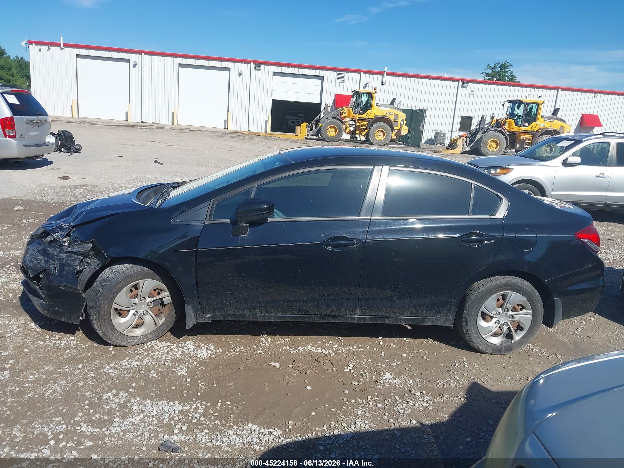 2015 Honda Civic Lx Черный vin: 19XFB2F59FE083494