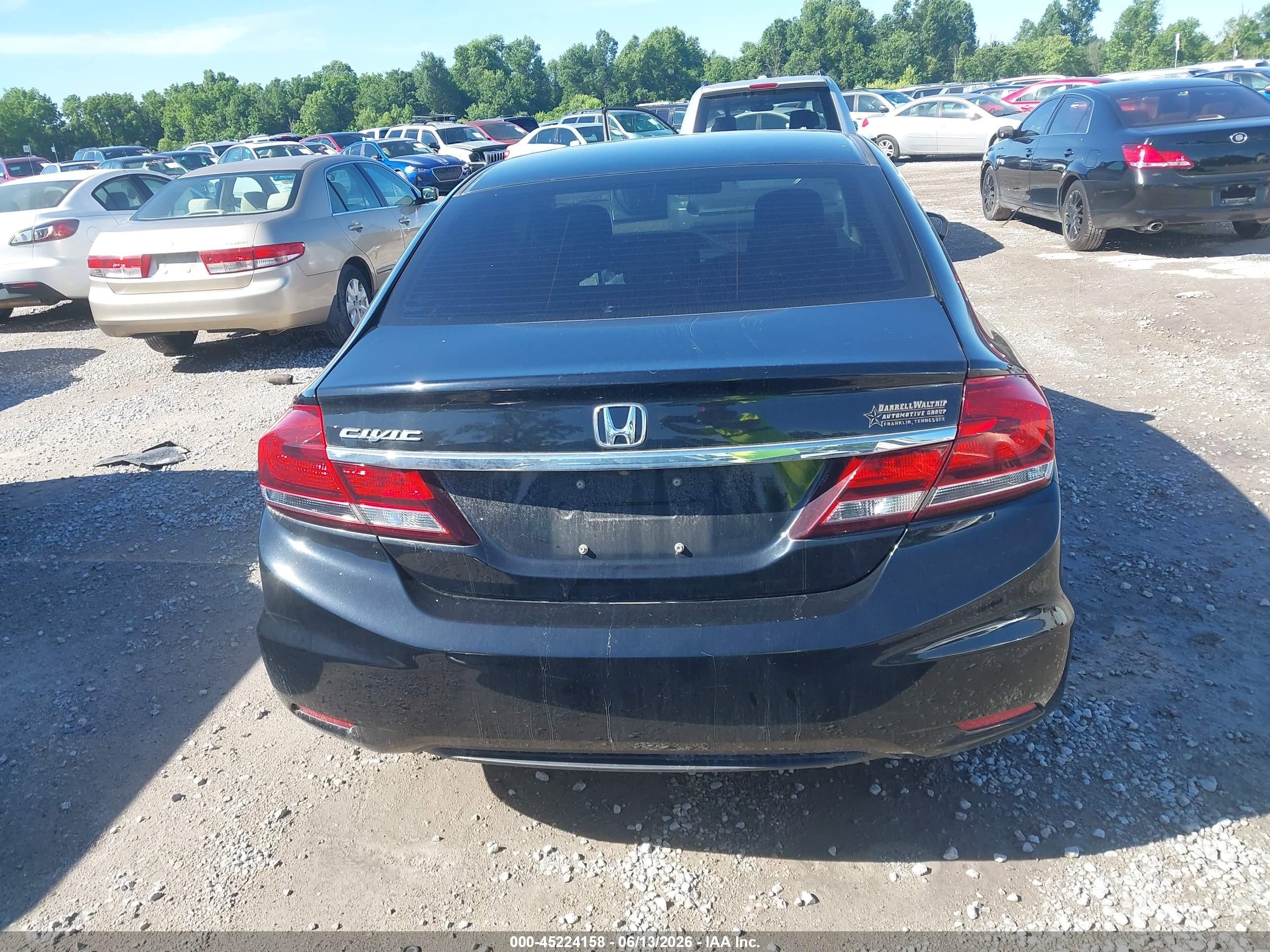 2015 Honda Civic Lx Черный vin: 19XFB2F59FE083494
