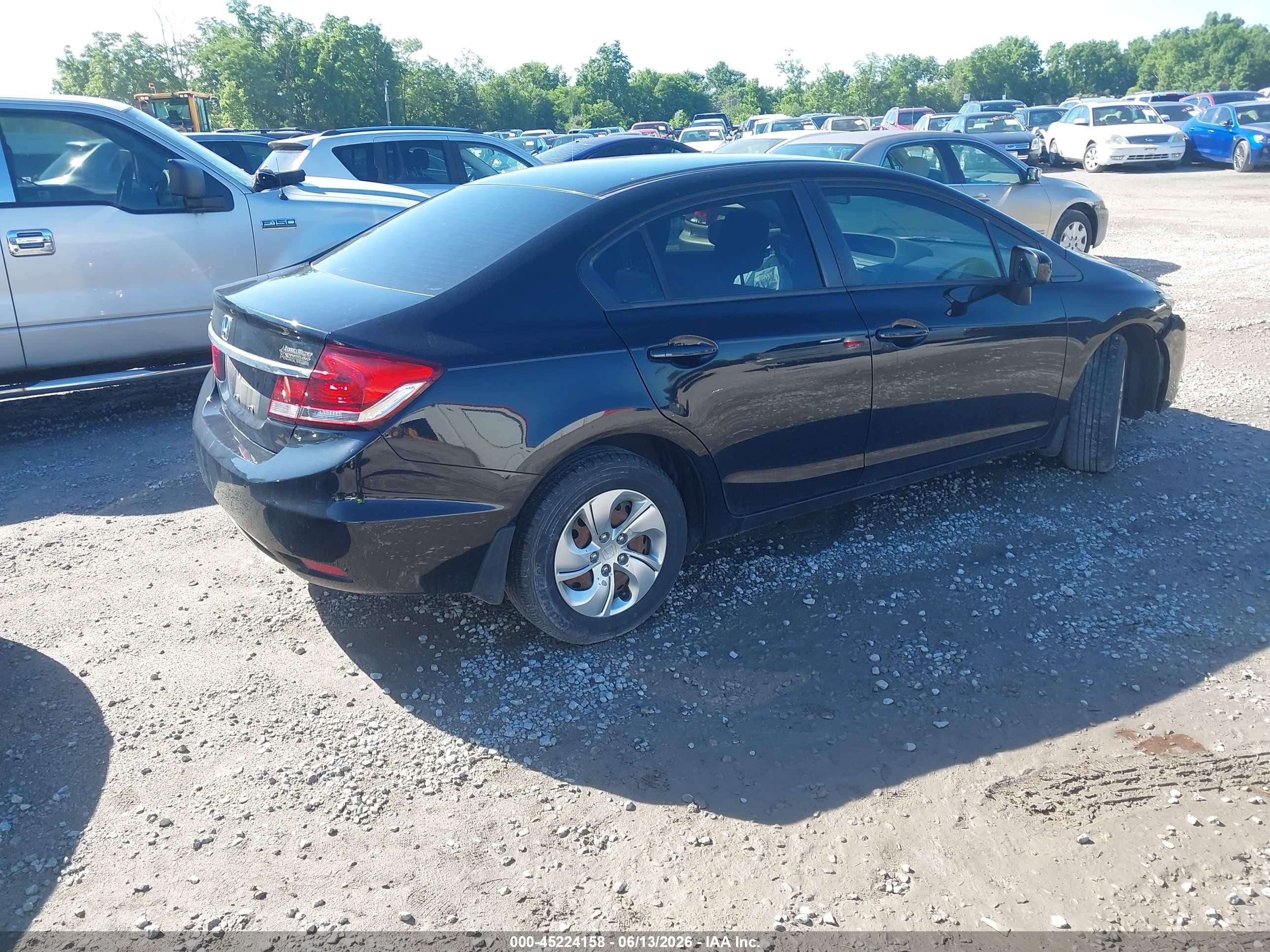 2015 Honda Civic Lx Черный vin: 19XFB2F59FE083494