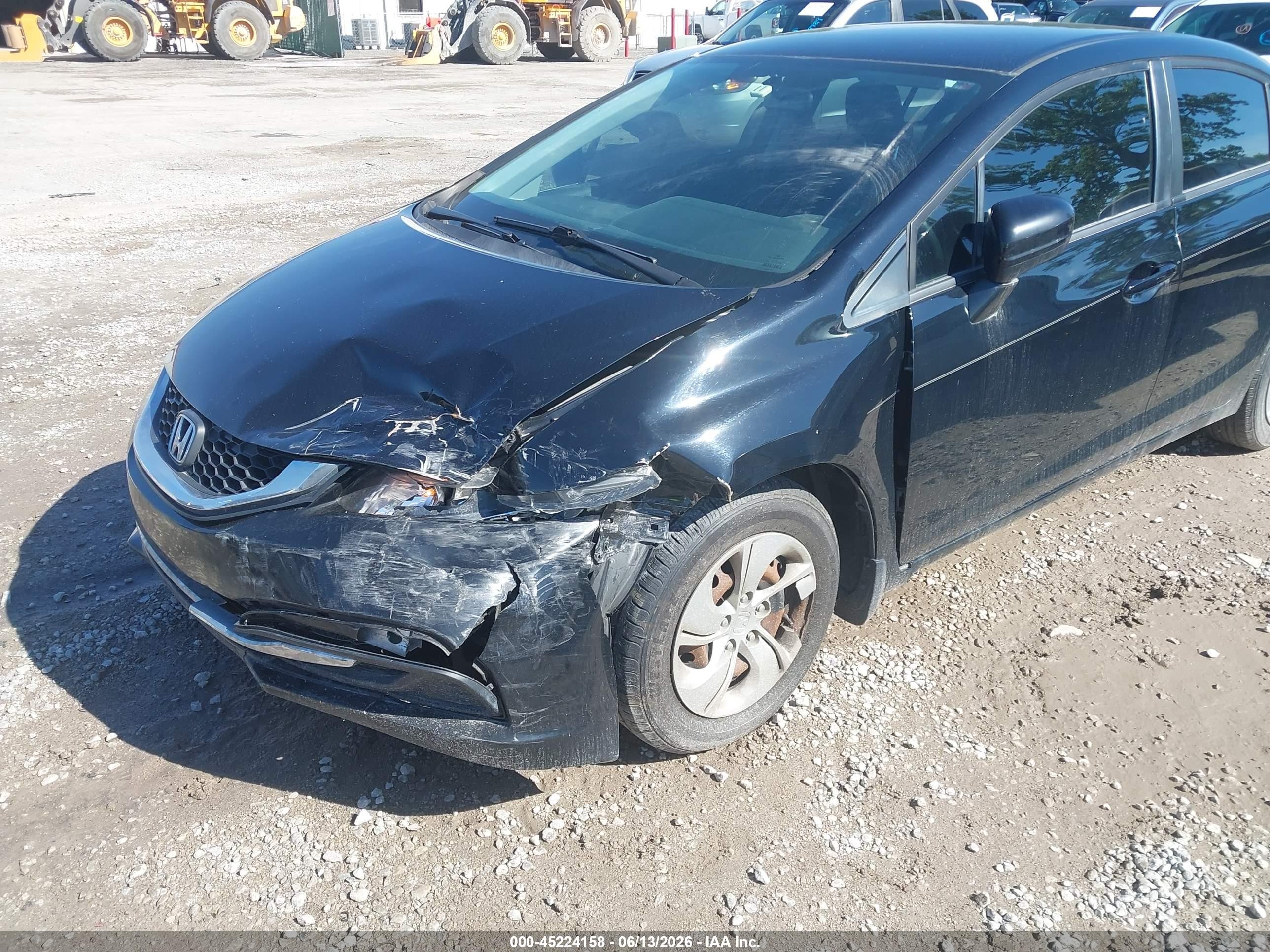 2015 Honda Civic Lx Черный vin: 19XFB2F59FE083494