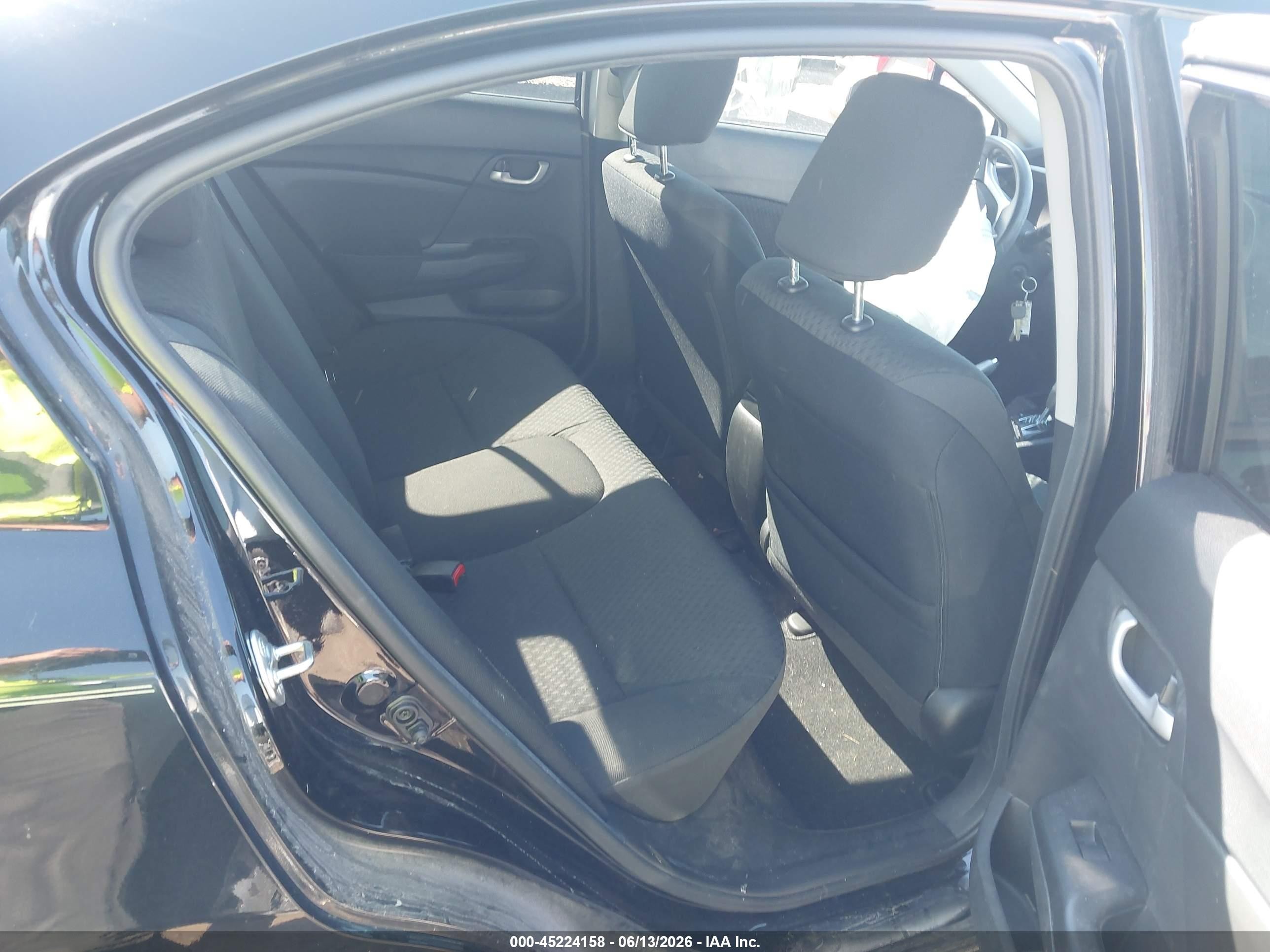 2015 Honda Civic Lx Черный vin: 19XFB2F59FE083494