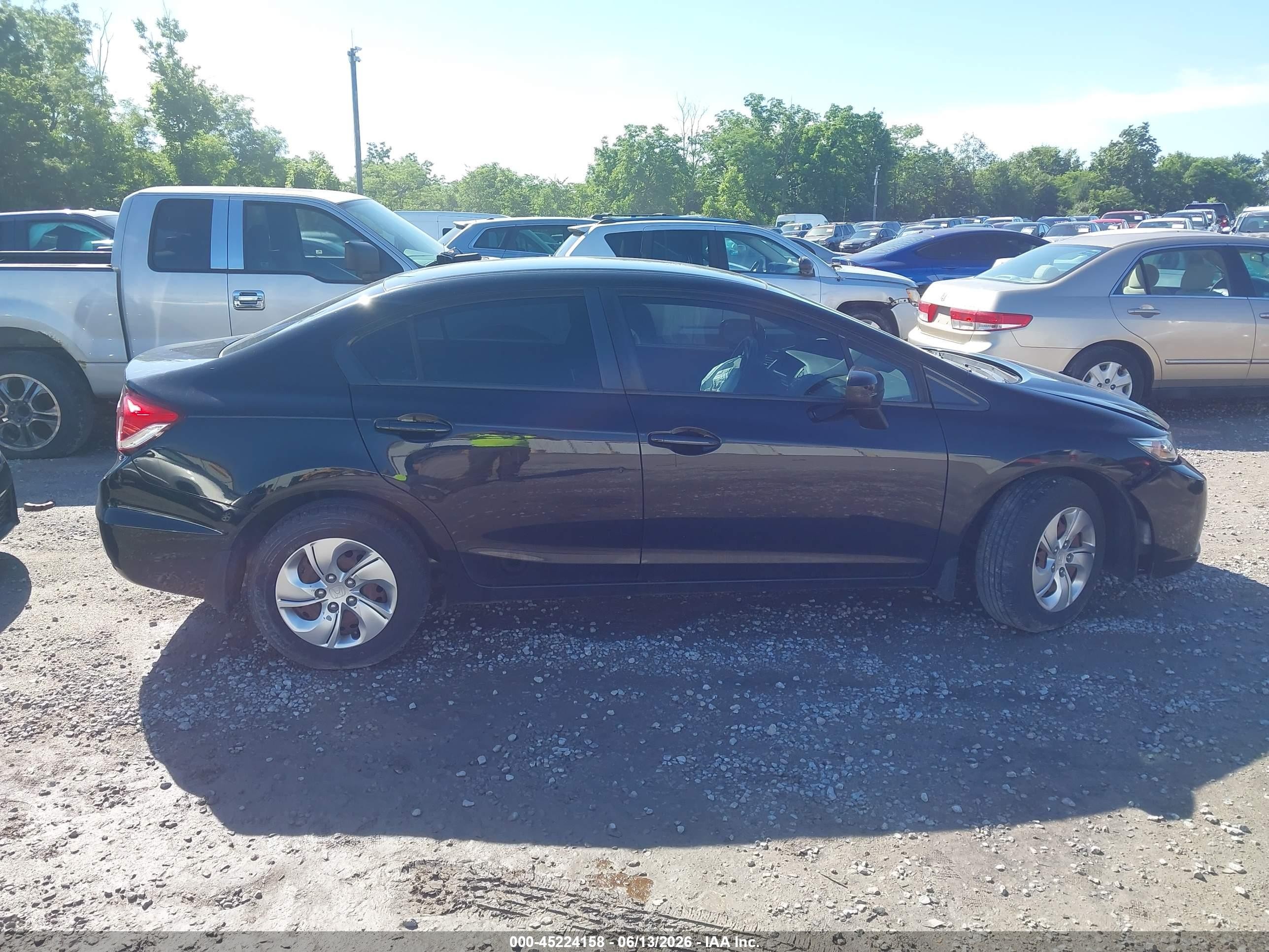 2015 Honda Civic Lx Черный vin: 19XFB2F59FE083494