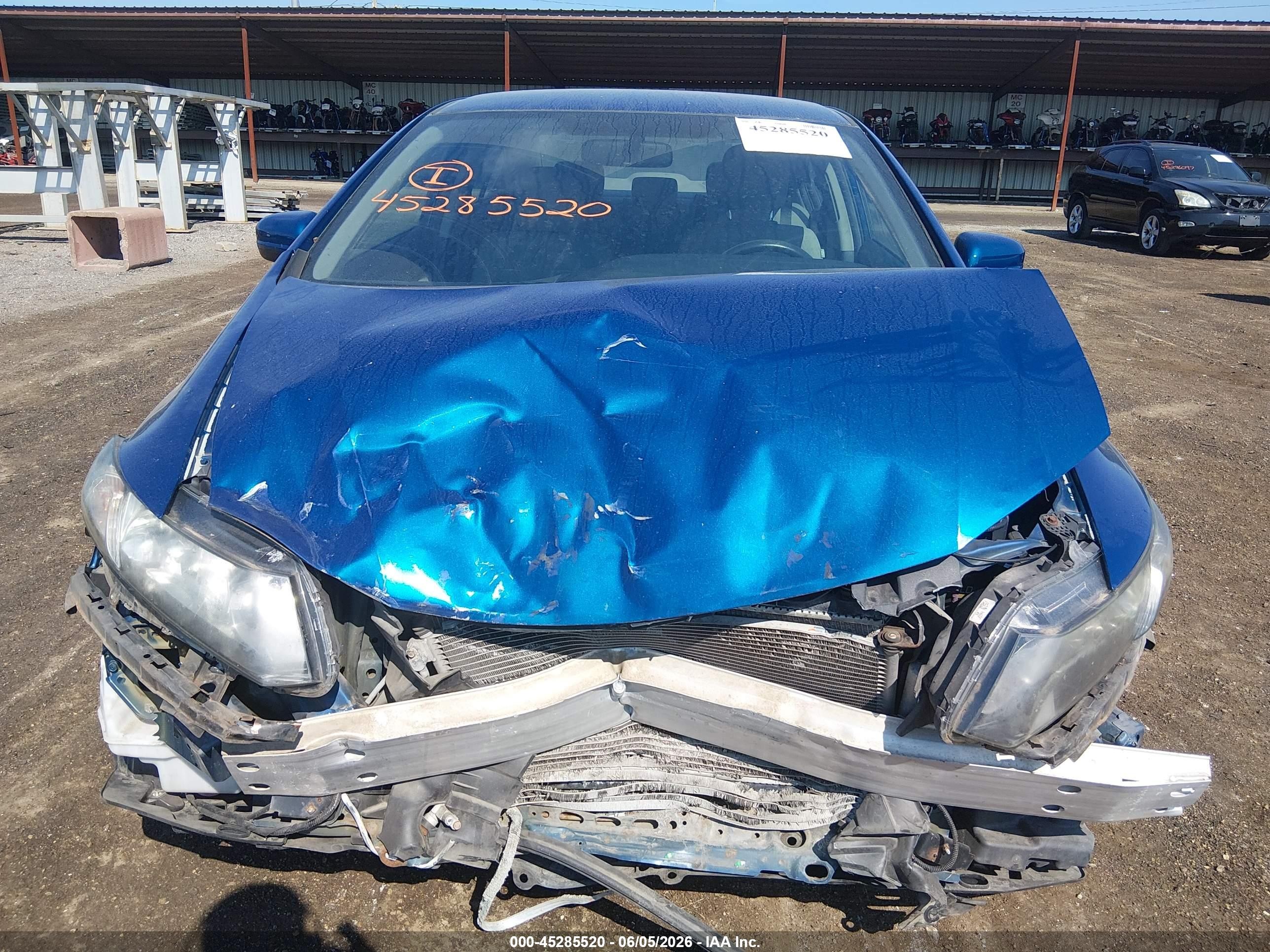 2015 Honda Civic Lx Синий vin: 19XFB2F59FE084354