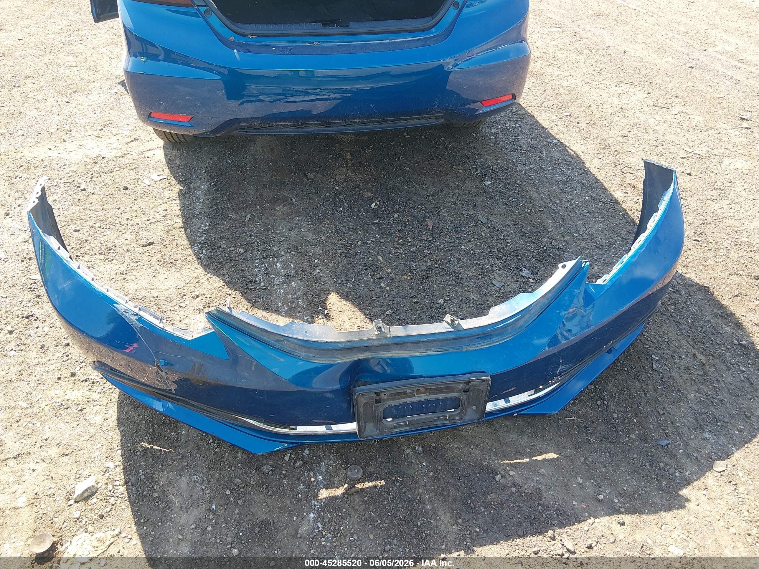 2015 Honda Civic Lx Синий vin: 19XFB2F59FE084354
