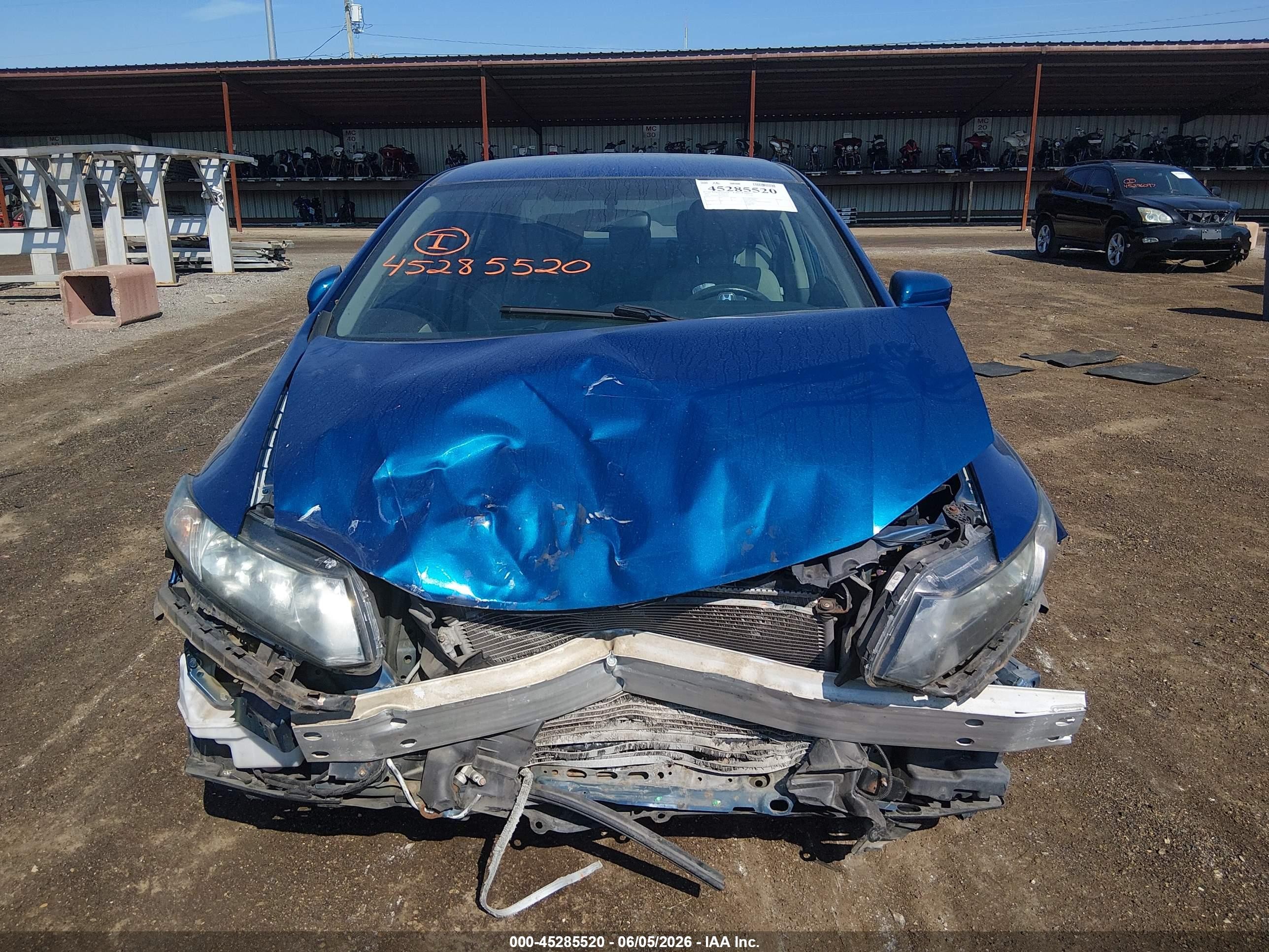 2015 Honda Civic Lx Синий vin: 19XFB2F59FE084354