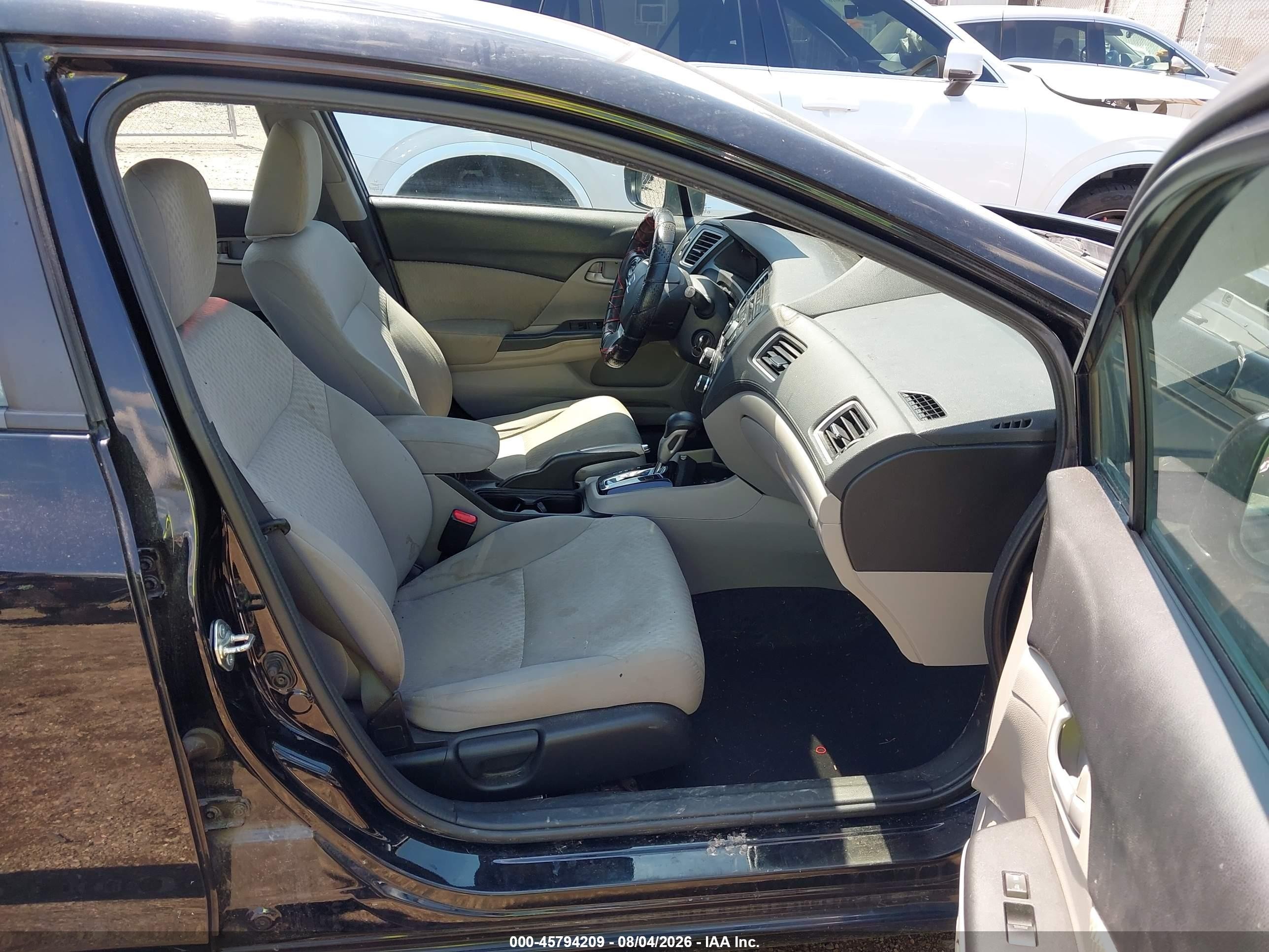 2015 Honda Civic Lx Black vin: 19XFB2F59FE088243
