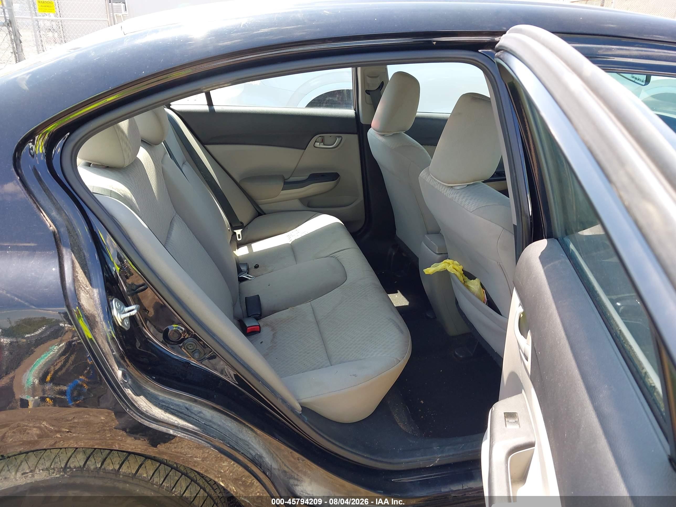 2015 Honda Civic Lx Black vin: 19XFB2F59FE088243