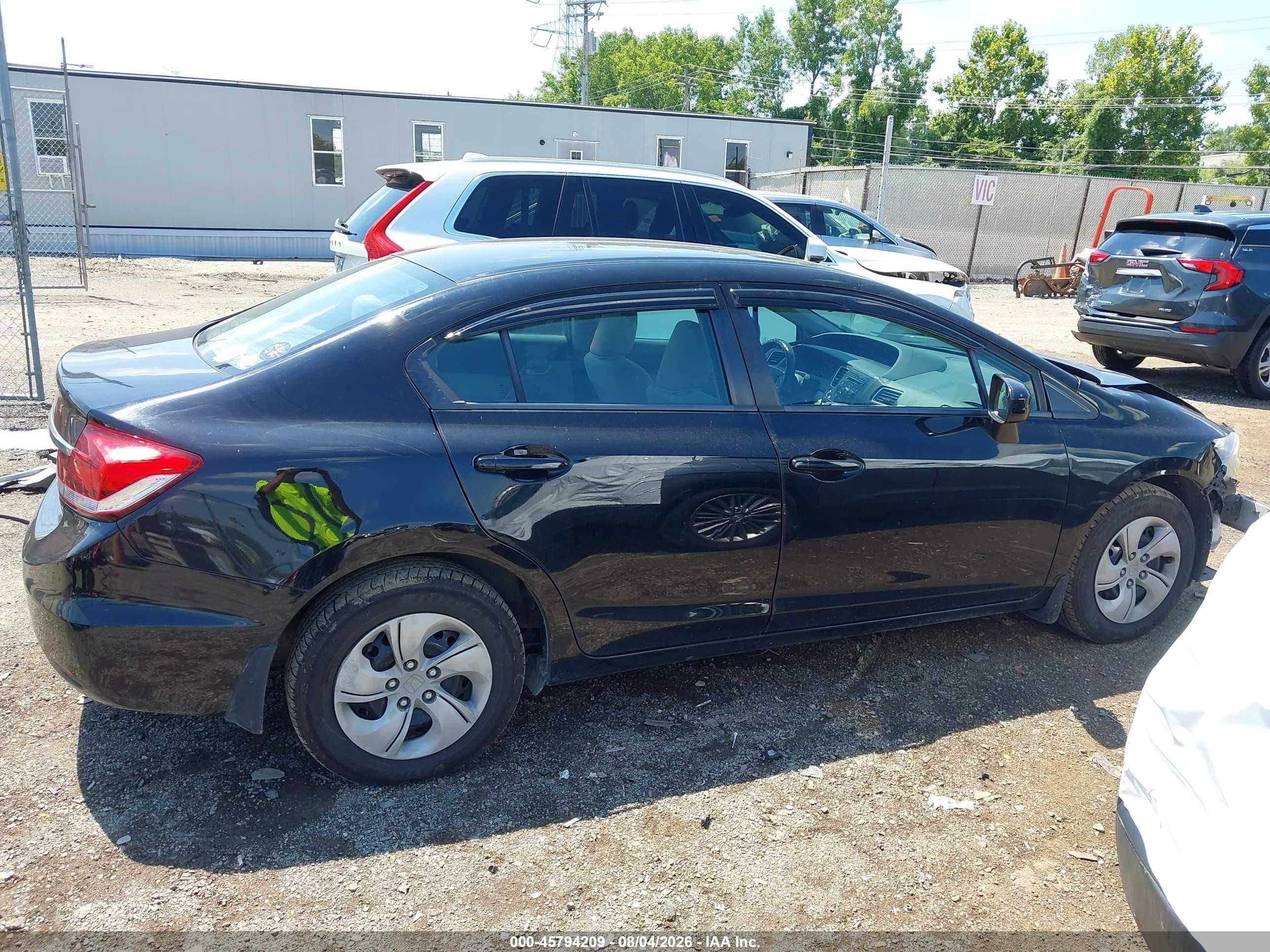 2015 Honda Civic Lx Black vin: 19XFB2F59FE088243