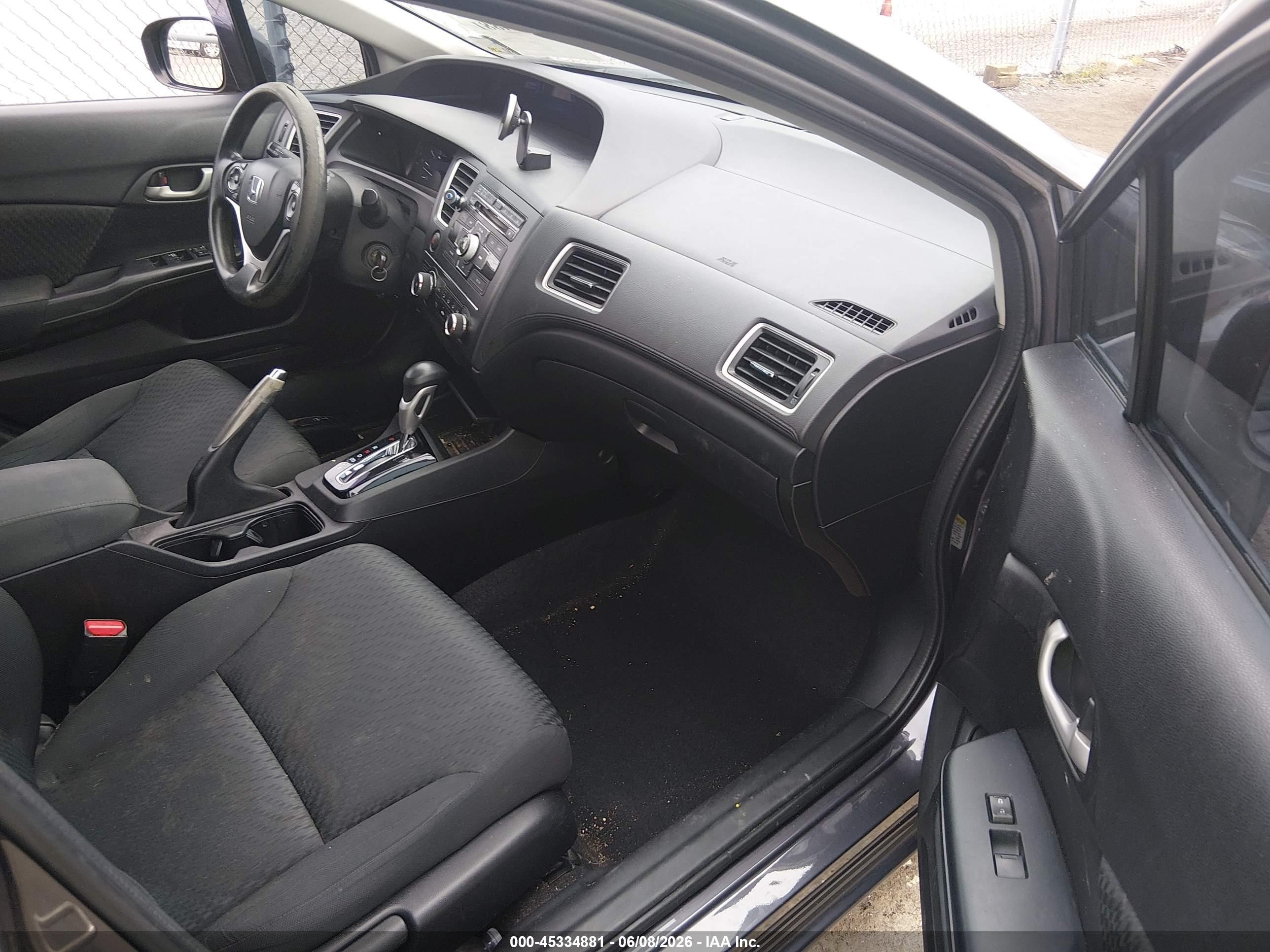 2015 Honda Civic Lx Gray vin: 19XFB2F59FE088906