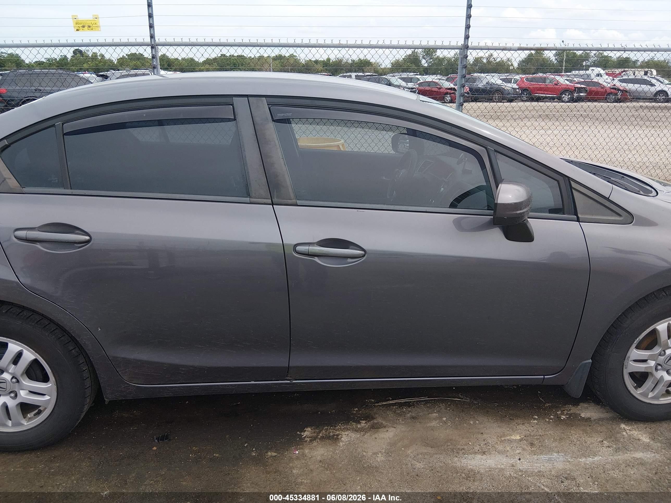 2015 Honda Civic Lx Gray vin: 19XFB2F59FE088906