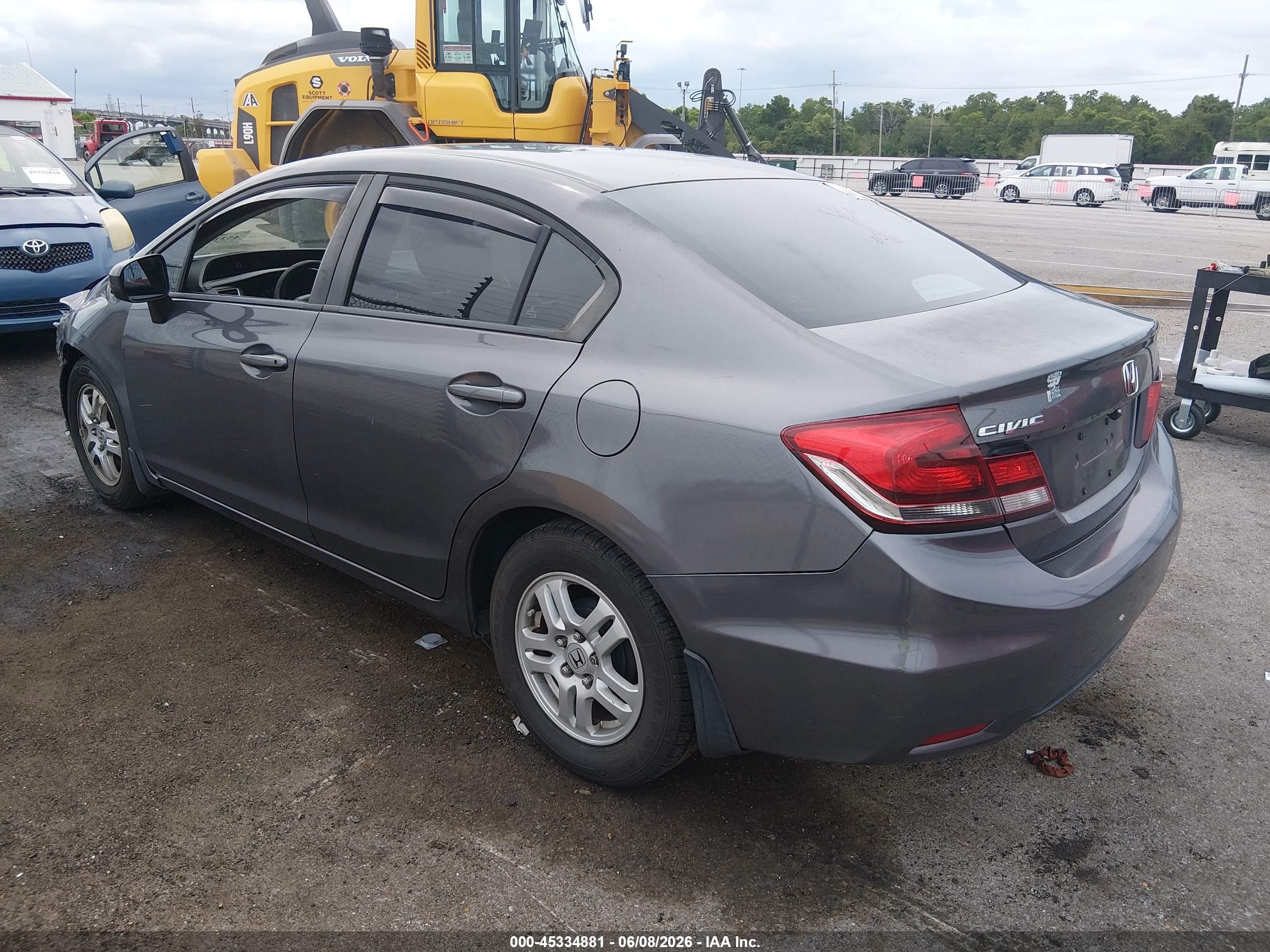 2015 Honda Civic Lx Gray vin: 19XFB2F59FE088906