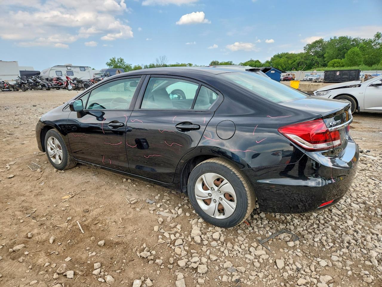 2015 Honda Civic Lx Black vin: 19XFB2F59FE093782