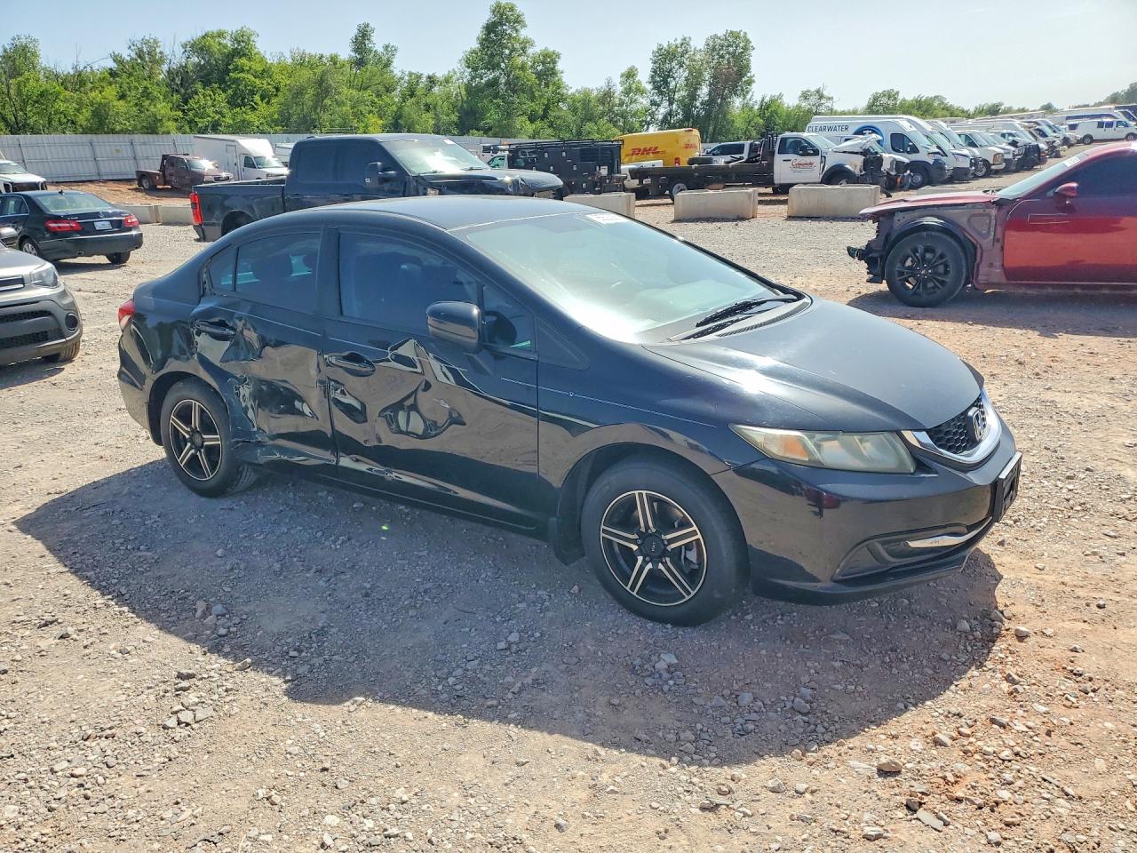 2015 Honda Civic Lx Black vin: 19XFB2F59FE095225