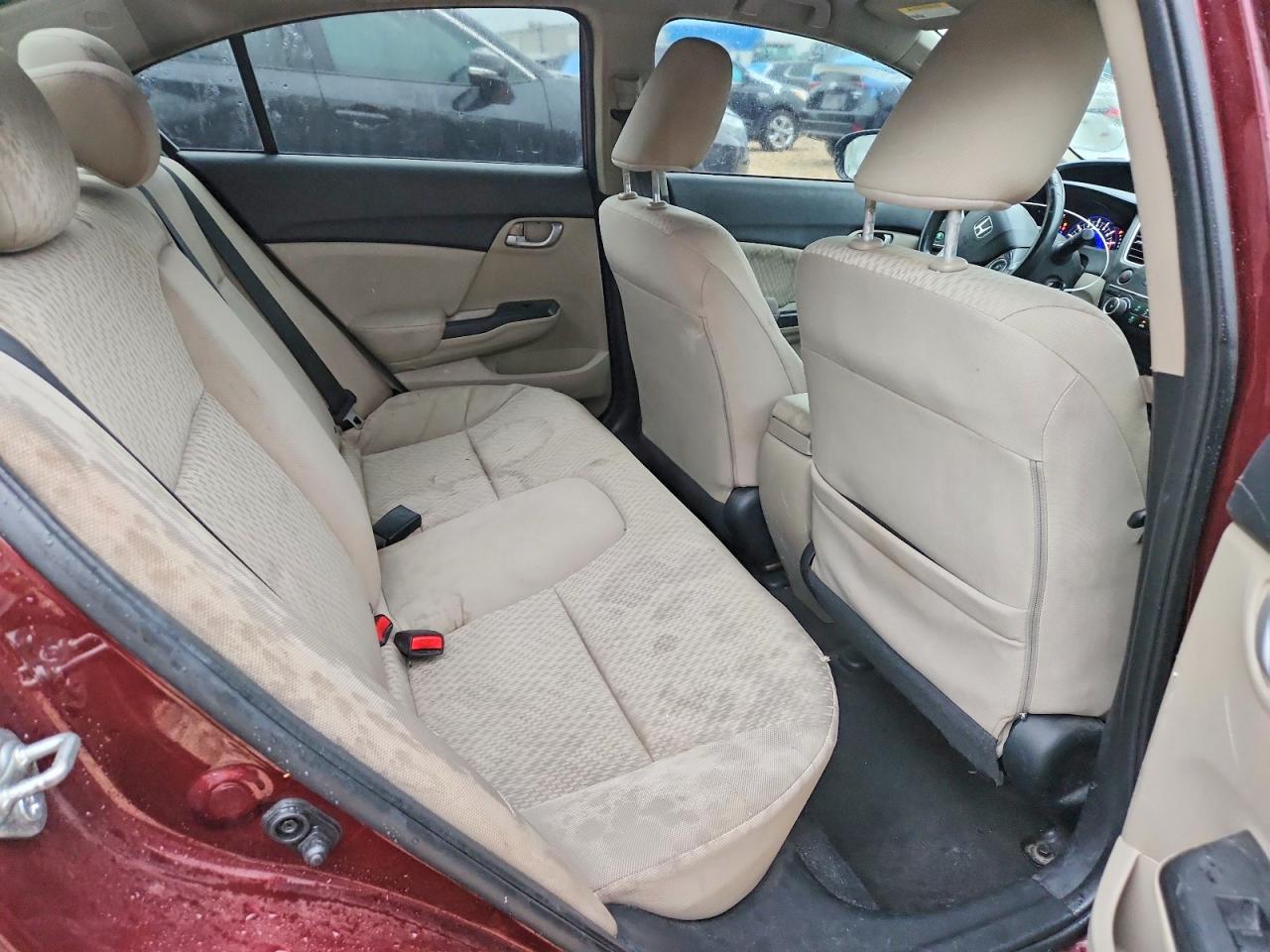 2015 Honda Civic Lx Red vin: 19XFB2F59FE117627