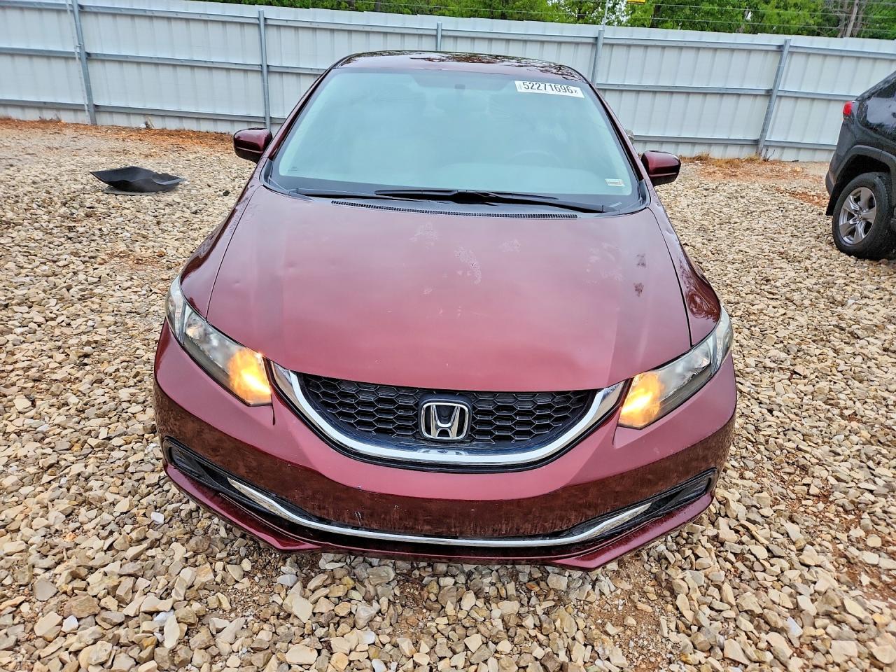 2015 Honda Civic Lx Red vin: 19XFB2F59FE117627
