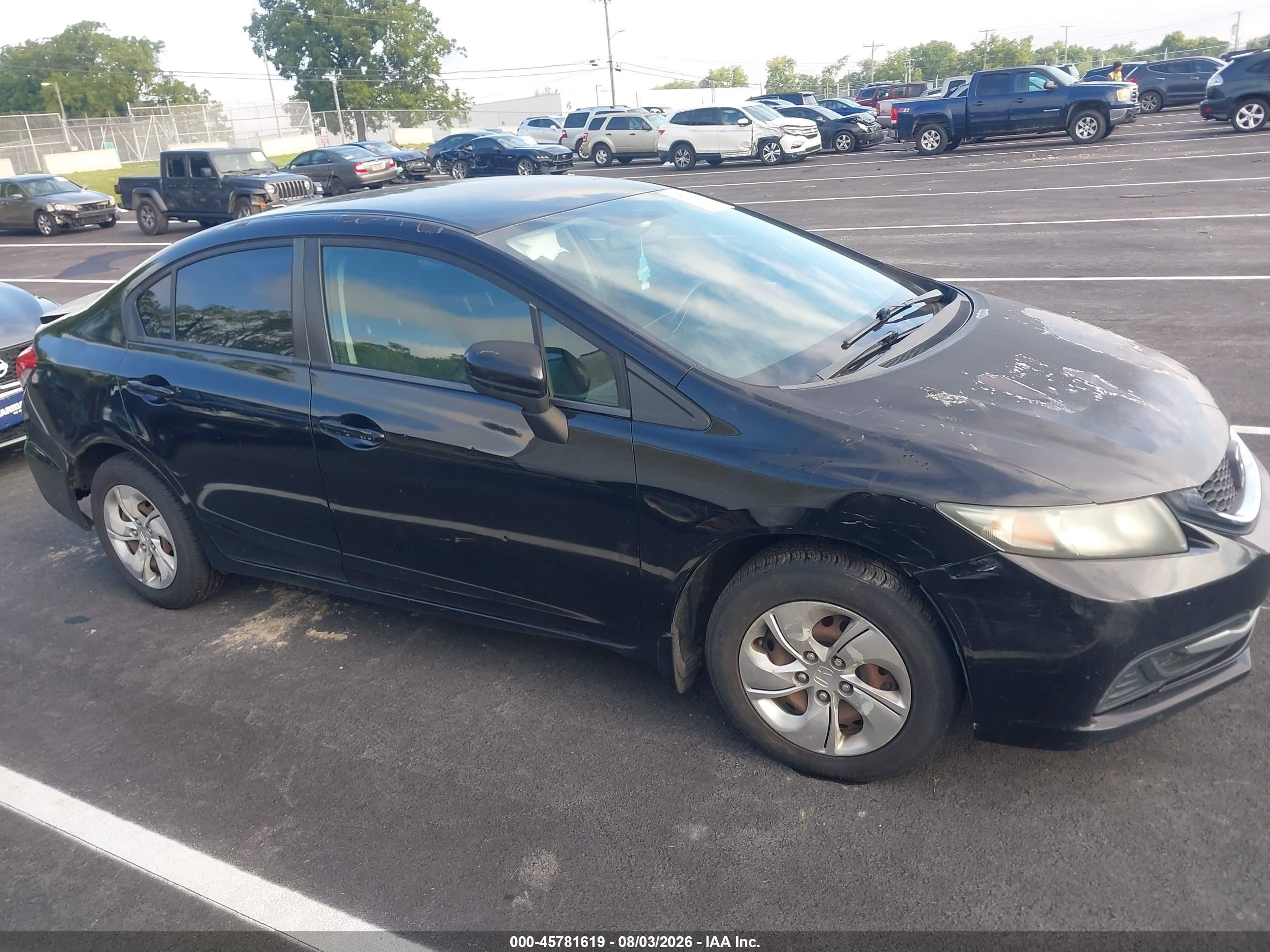2015 Honda Civic Lx Black vin: 19XFB2F59FE121273