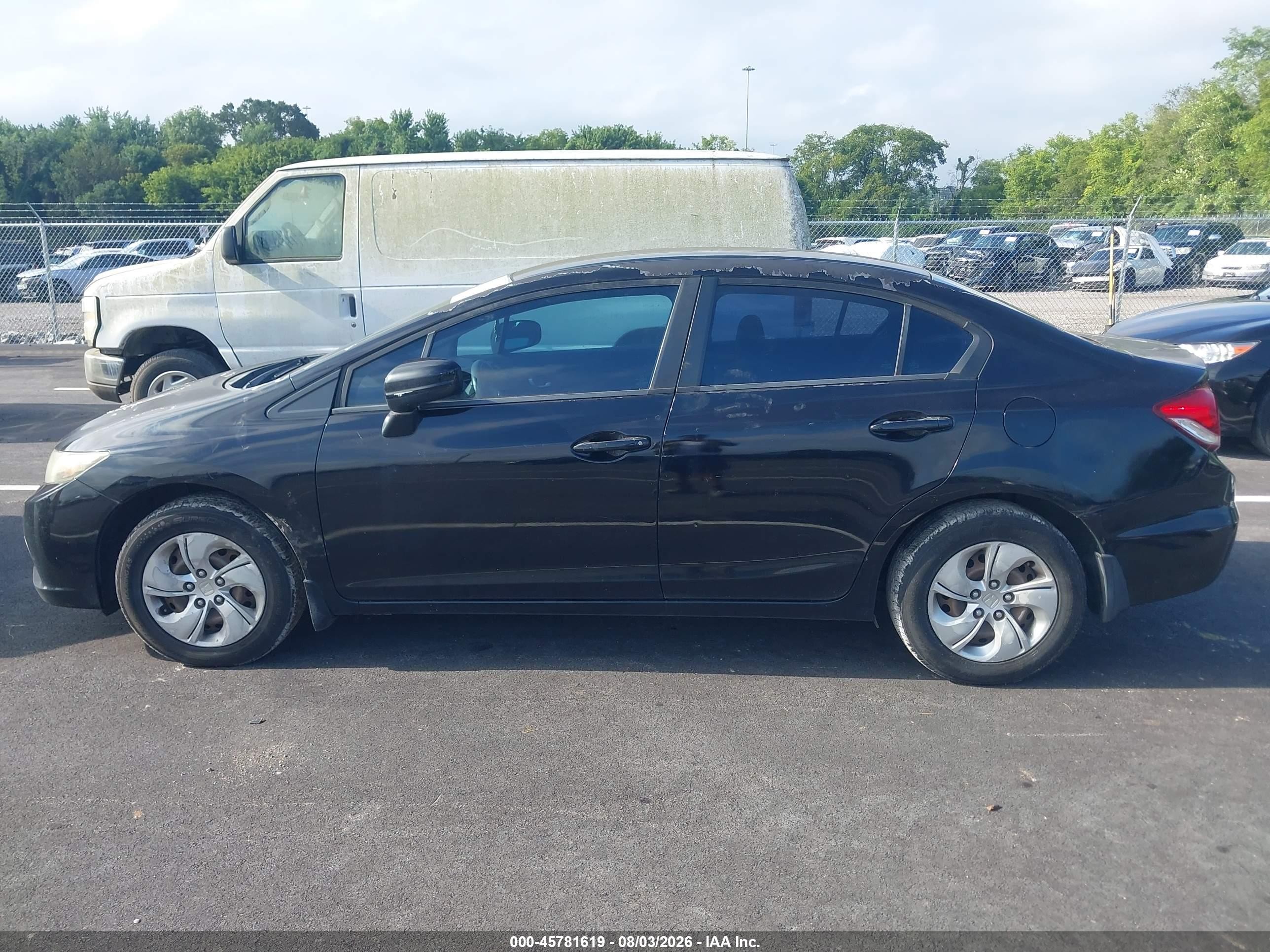 2015 Honda Civic Lx Black vin: 19XFB2F59FE121273