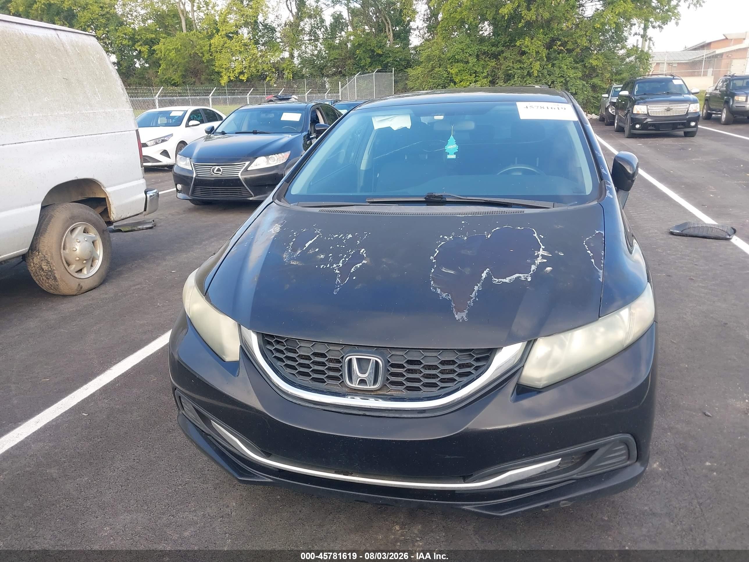 2015 Honda Civic Lx Black vin: 19XFB2F59FE121273
