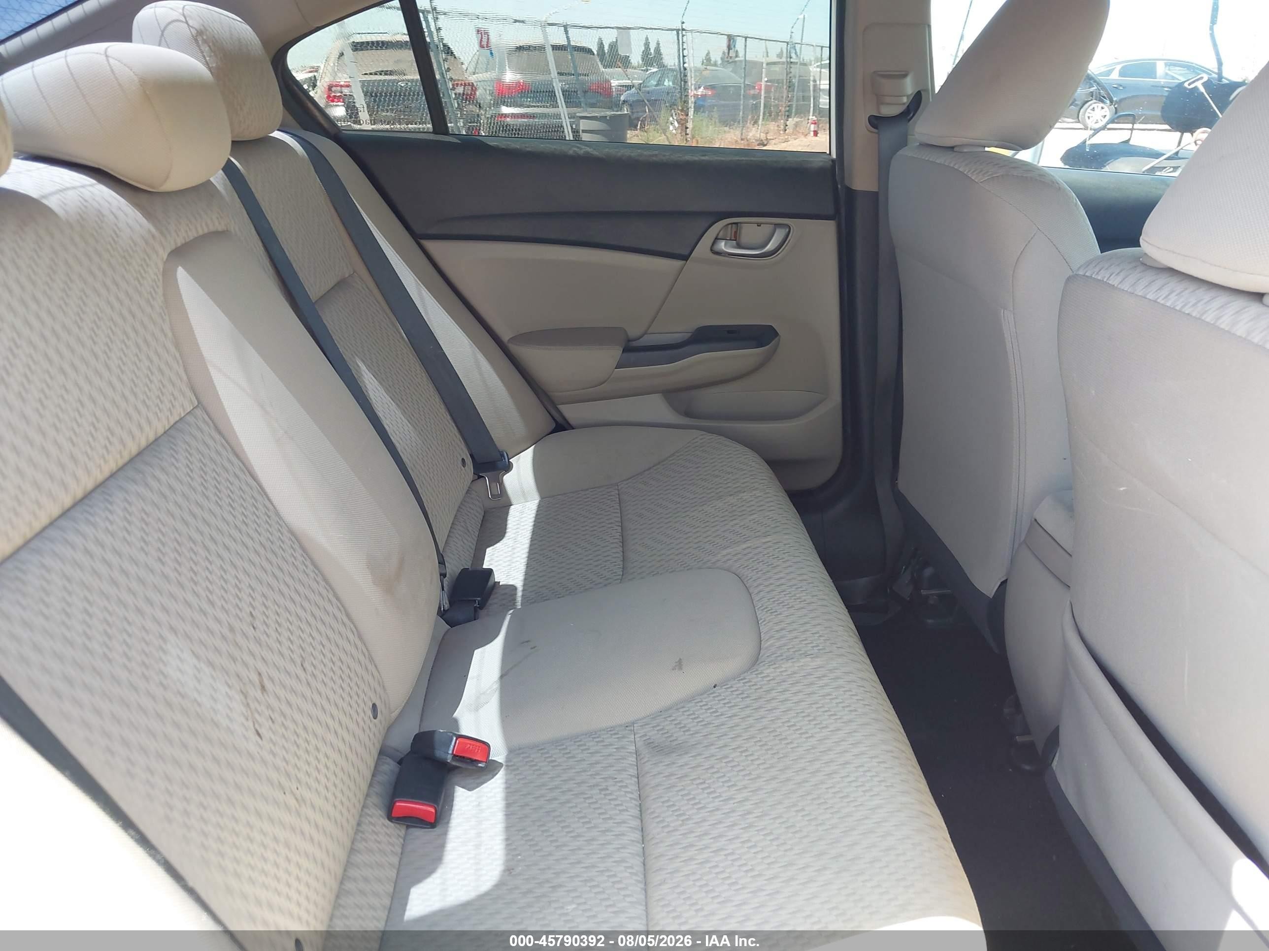 2015 Honda Civic Lx White vin: 19XFB2F59FE201737