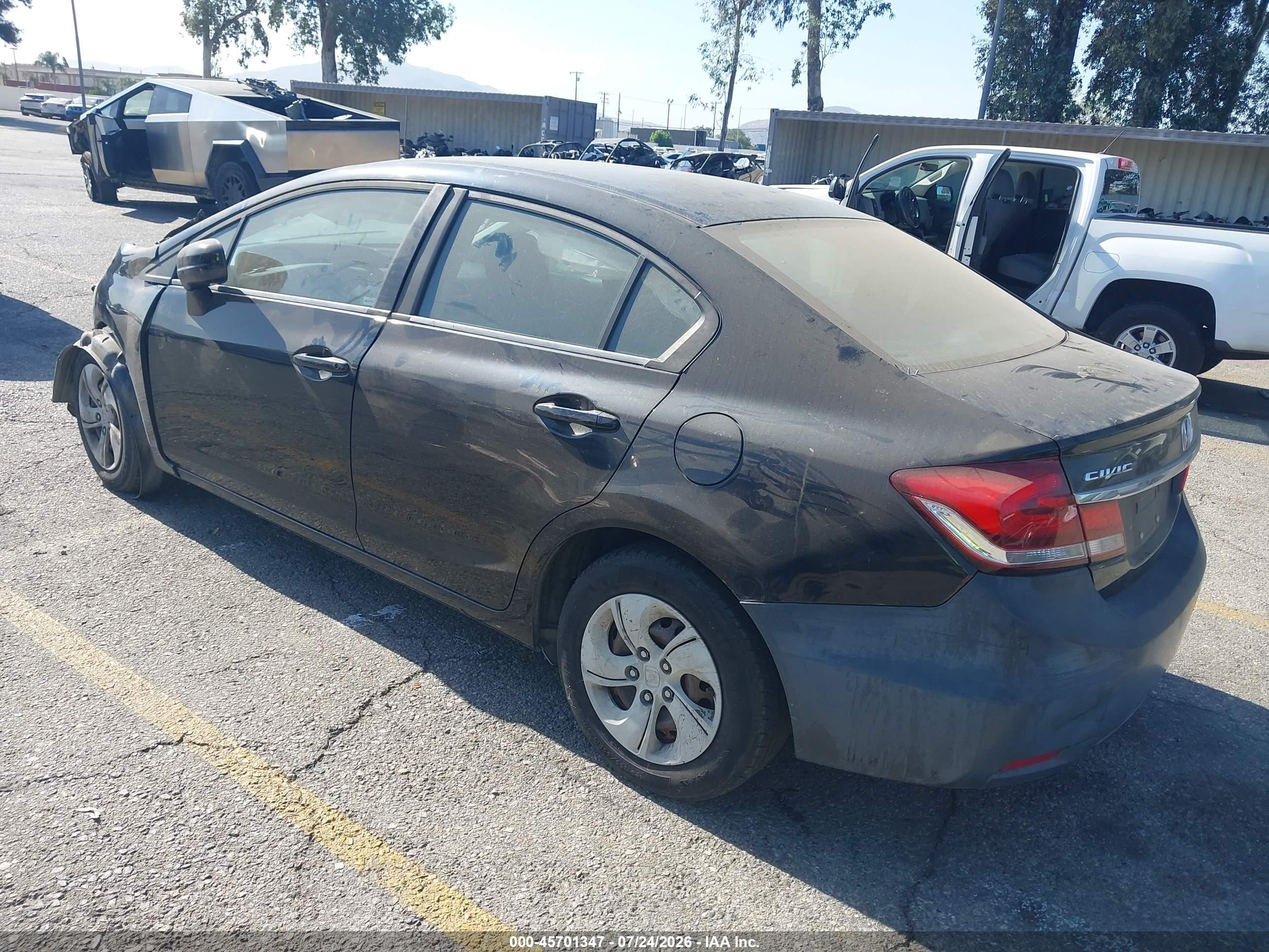 2015 Honda Civic Lx Black vin: 19XFB2F59FE203942