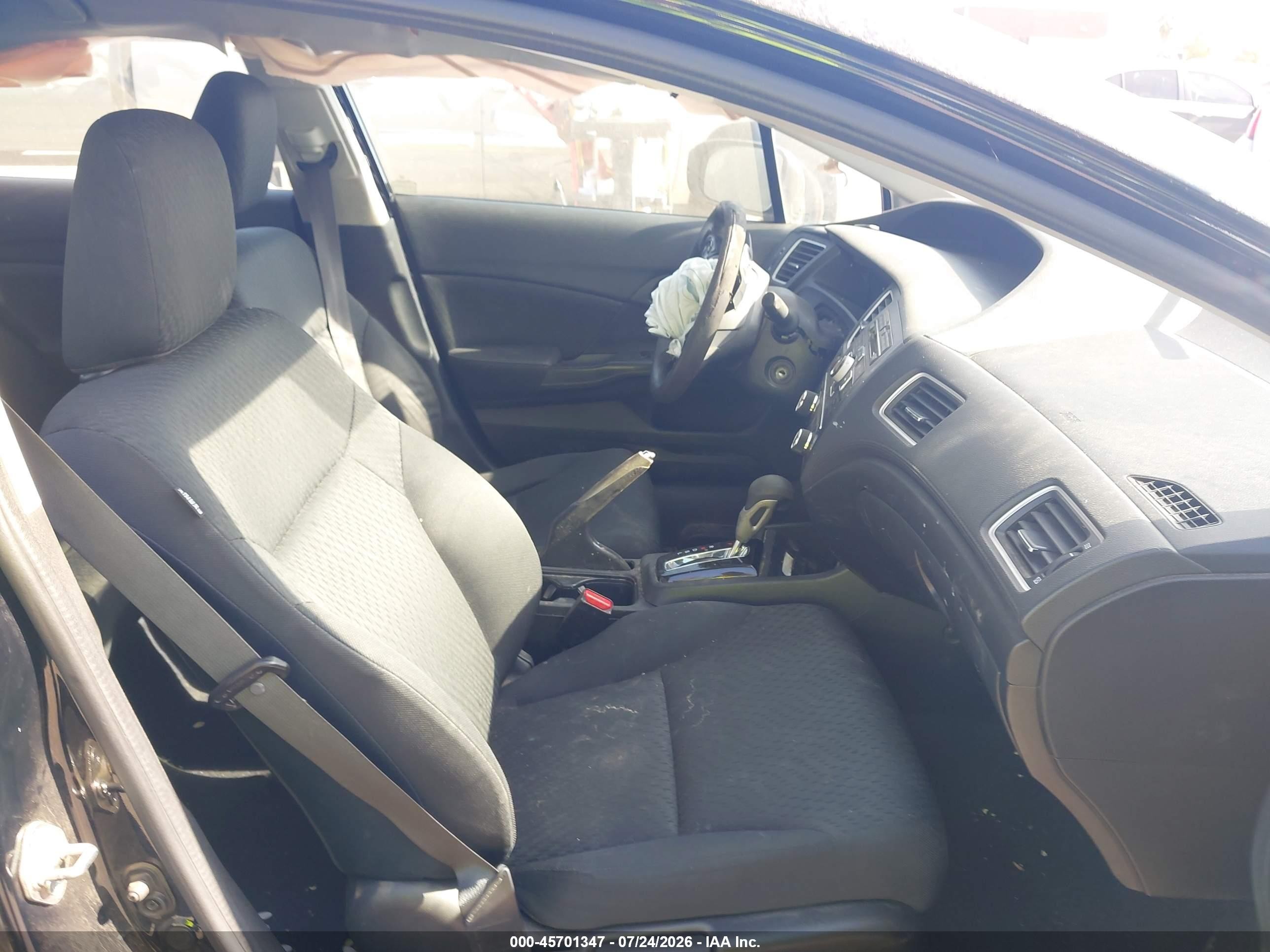 2015 Honda Civic Lx Black vin: 19XFB2F59FE203942