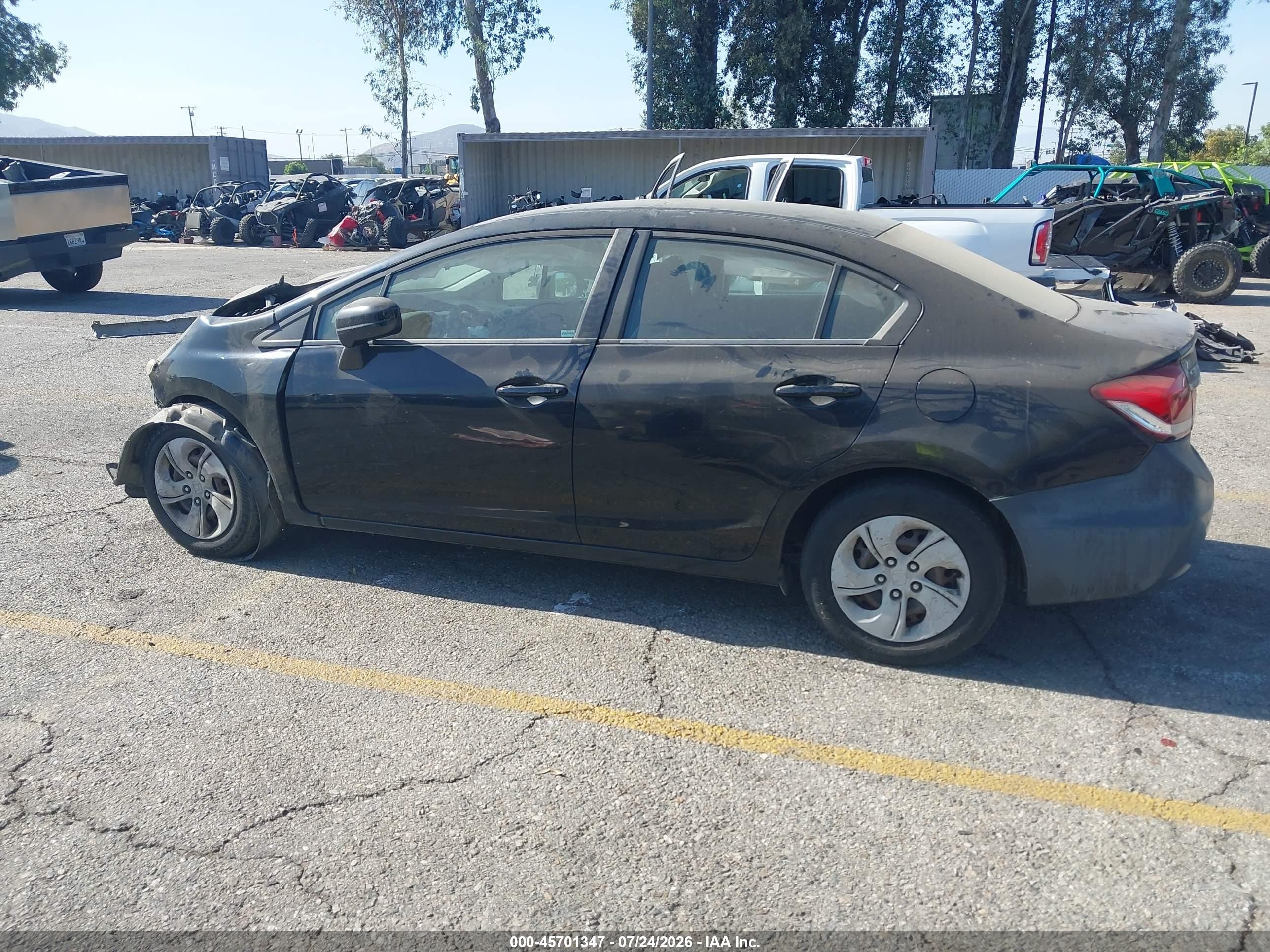 2015 Honda Civic Lx Black vin: 19XFB2F59FE203942