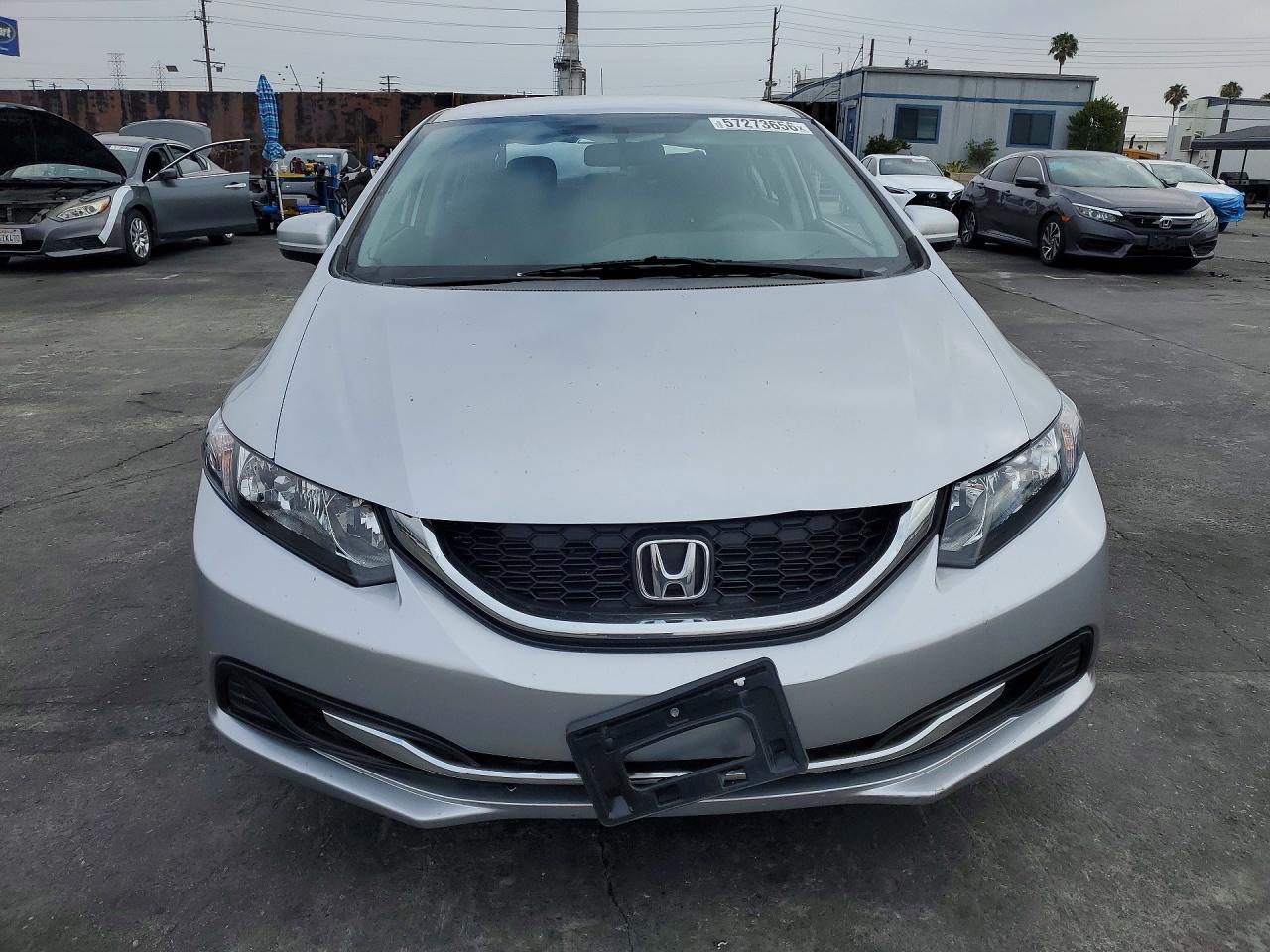 2015 Honda Civic Lx Silver vin: 19XFB2F59FE208297