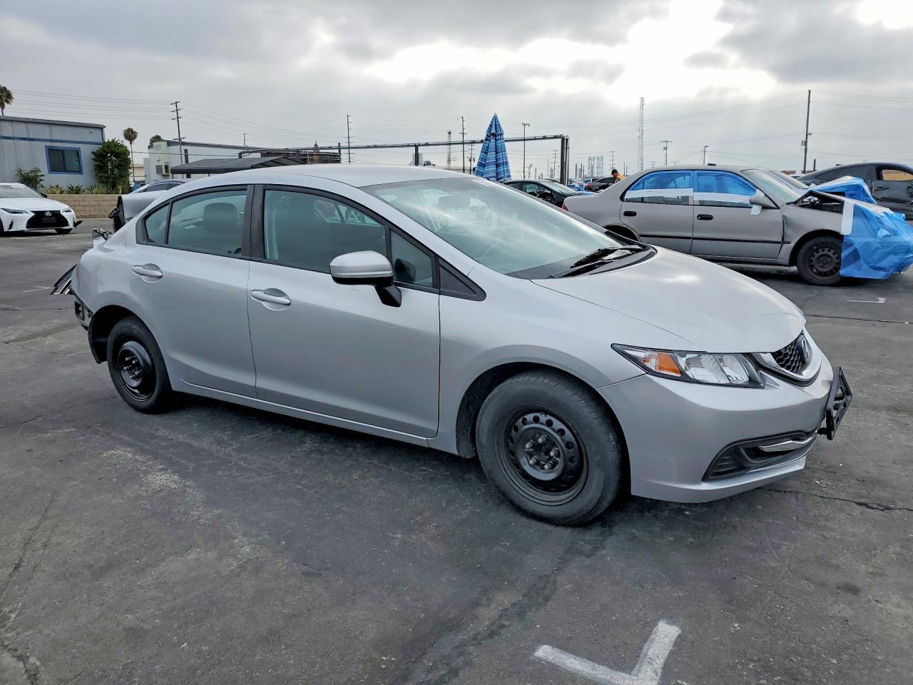 2015 Honda Civic Lx Silver vin: 19XFB2F59FE208297