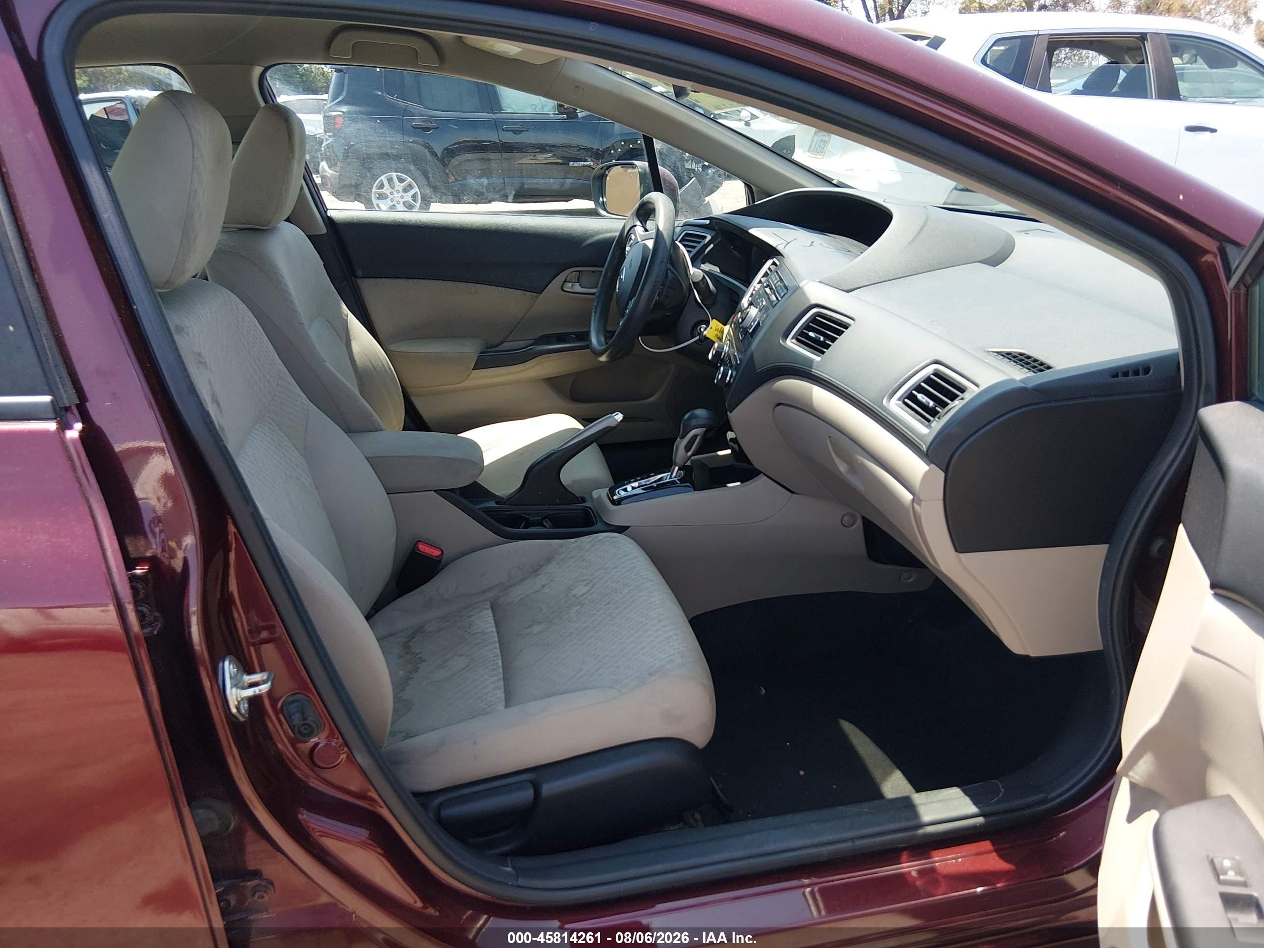2015 Honda Civic Lx Бордовый vin: 19XFB2F59FE210986