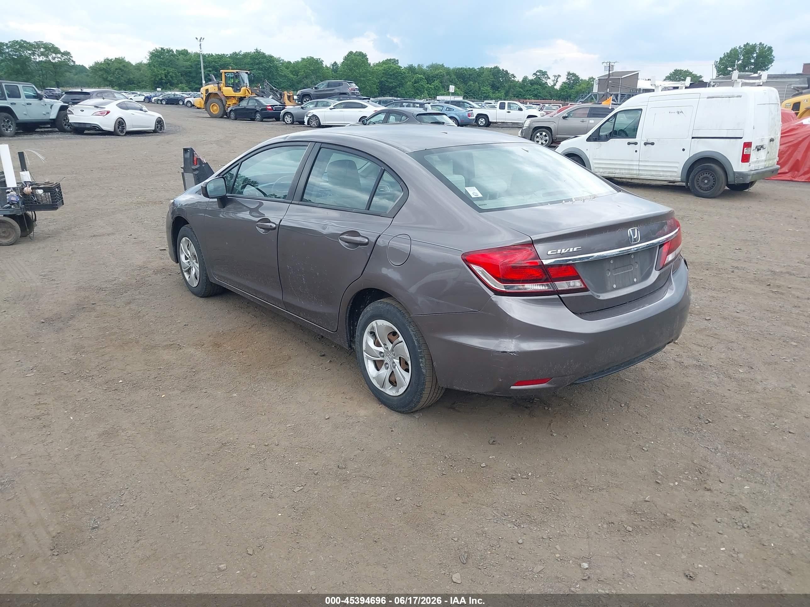 2015 Honda Civic Lx Gray vin: 19XFB2F59FE218442