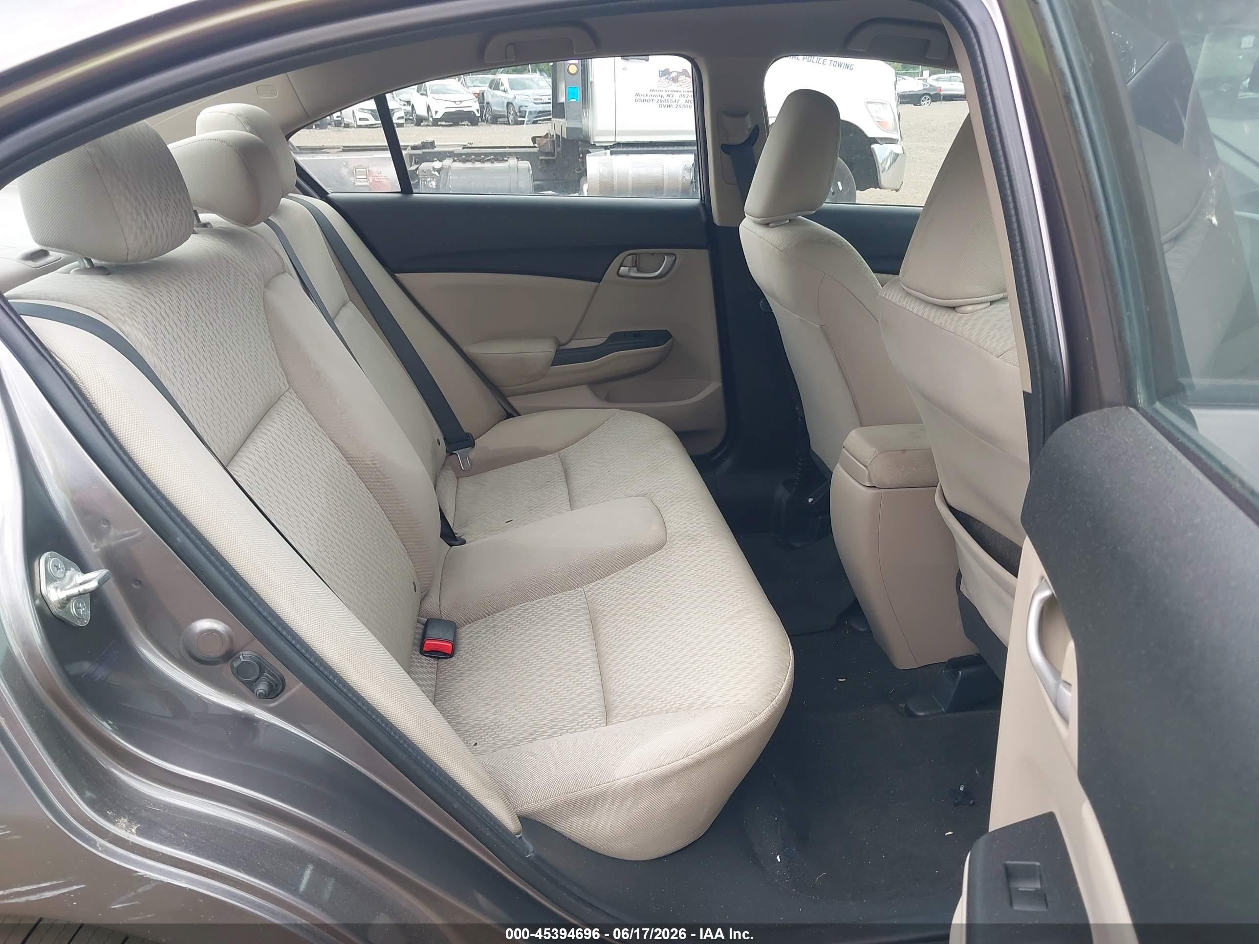 2015 Honda Civic Lx Gray vin: 19XFB2F59FE218442