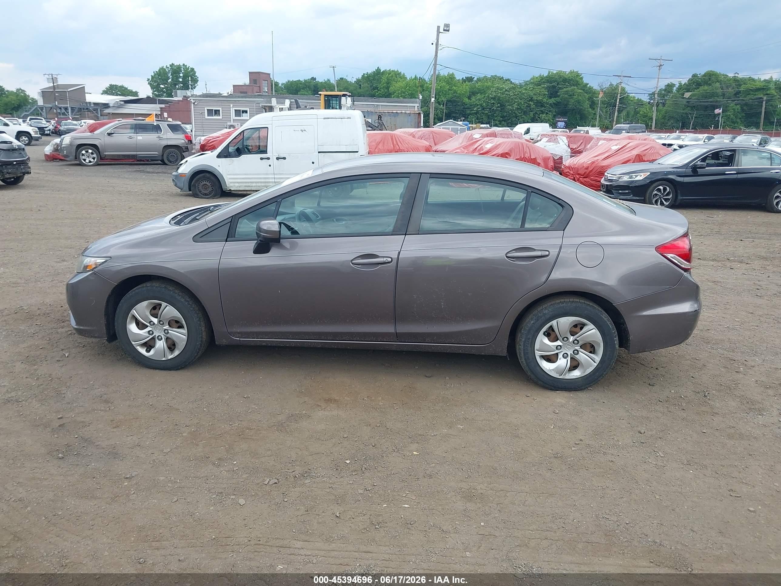 2015 Honda Civic Lx Gray vin: 19XFB2F59FE218442