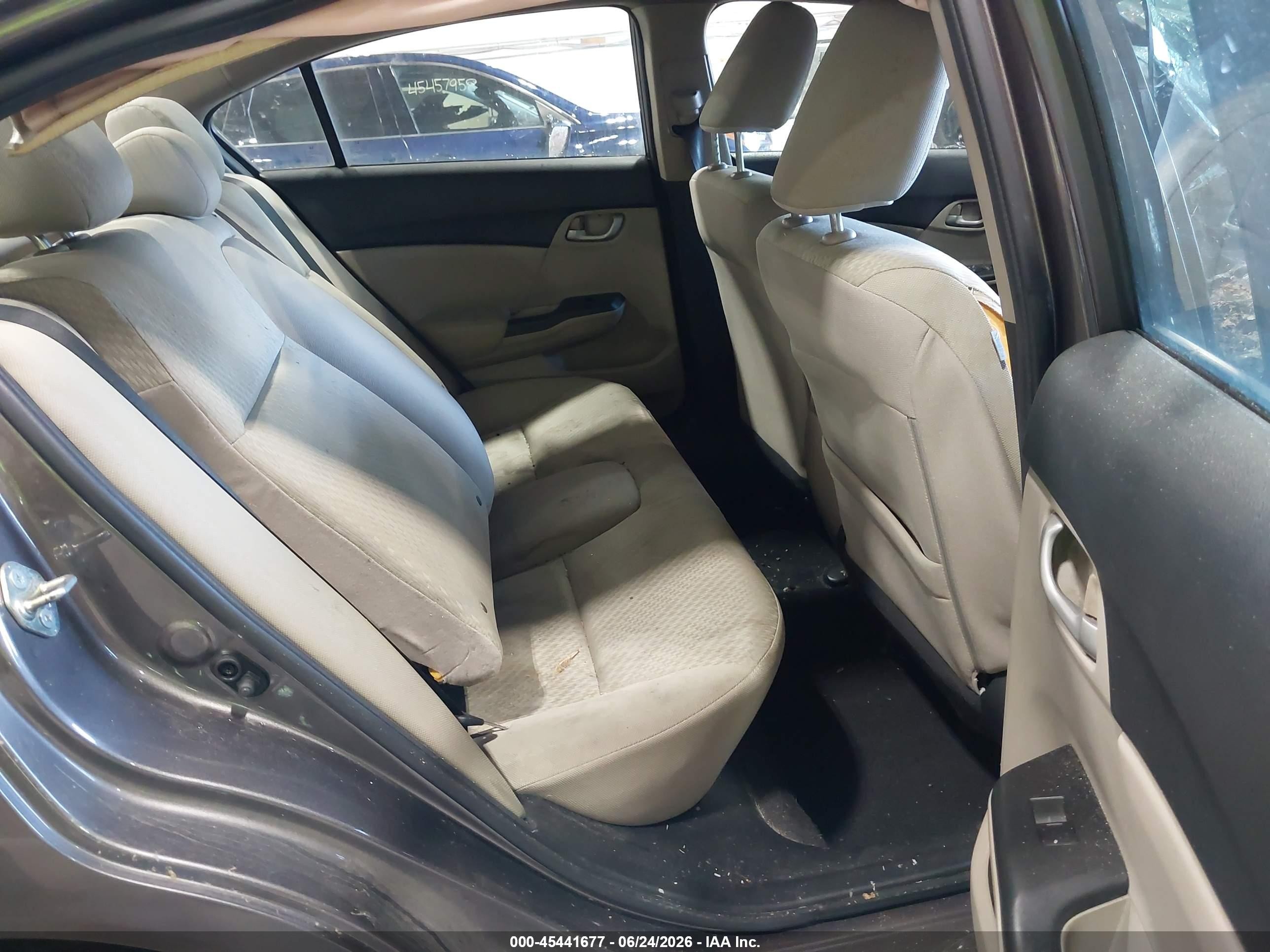 2015 Honda Civic Lx Gray vin: 19XFB2F59FE227609