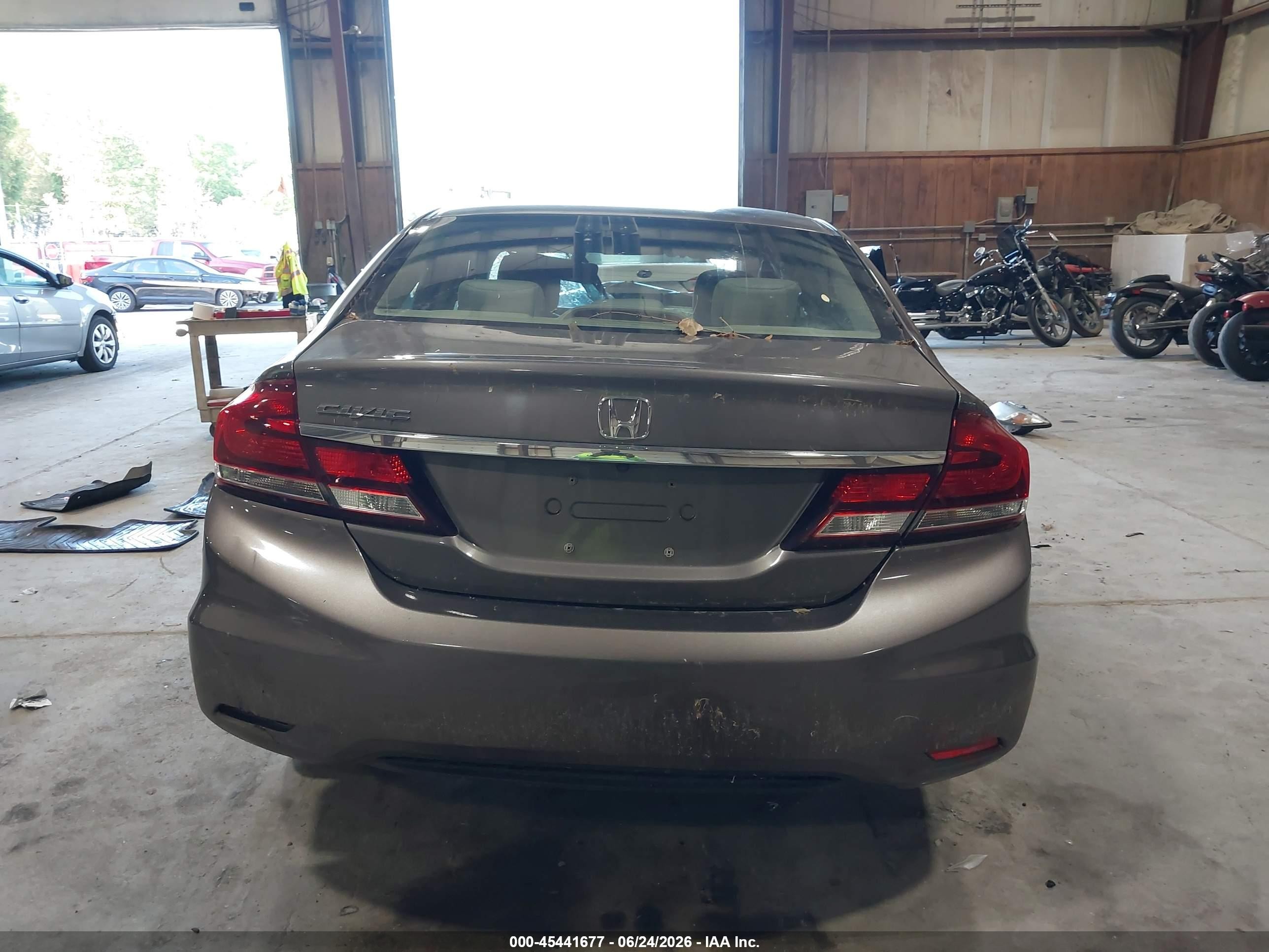 2015 Honda Civic Lx Gray vin: 19XFB2F59FE227609