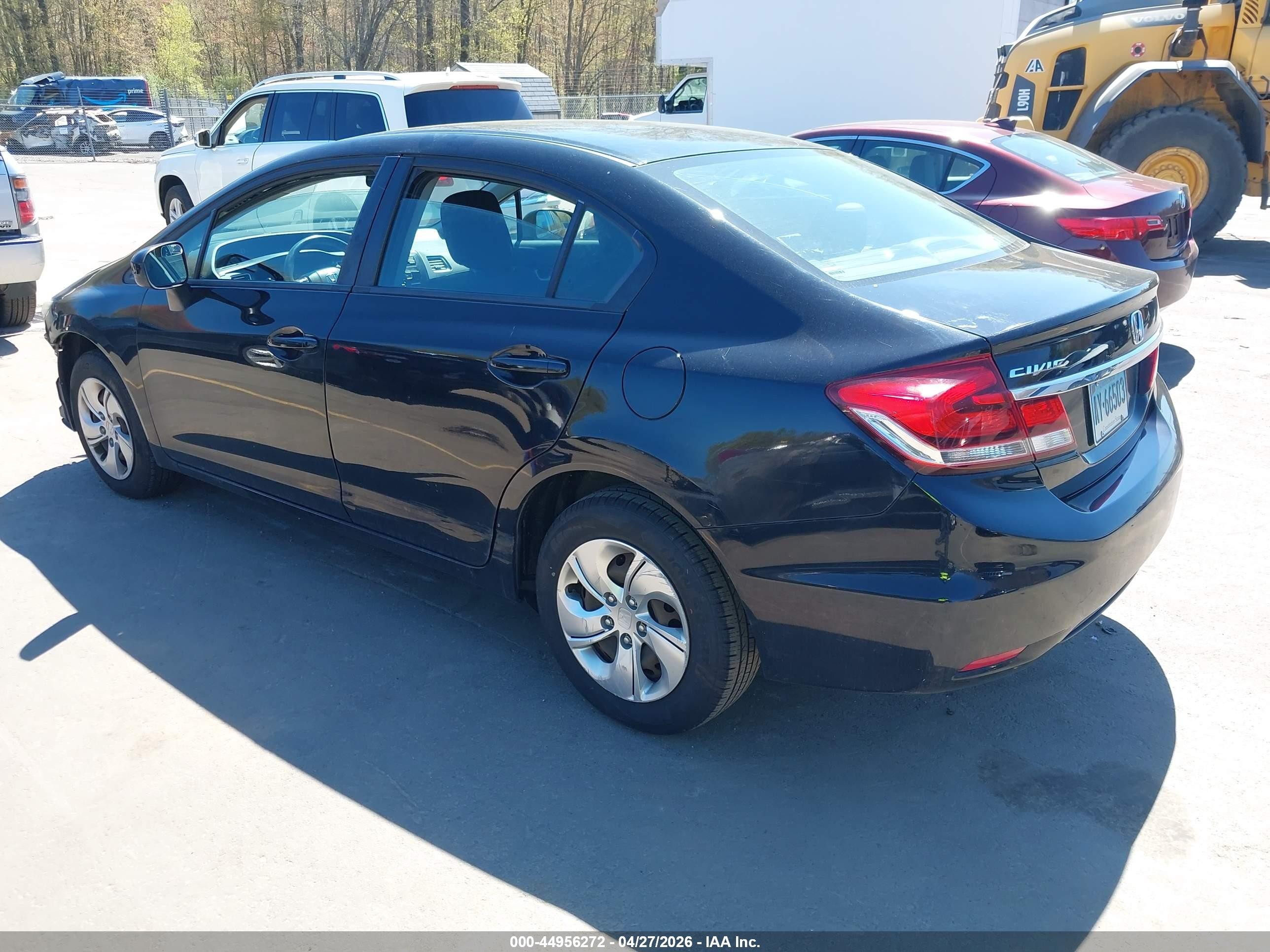 2015 Honda Civic Lx Black vin: 19XFB2F59FE231403