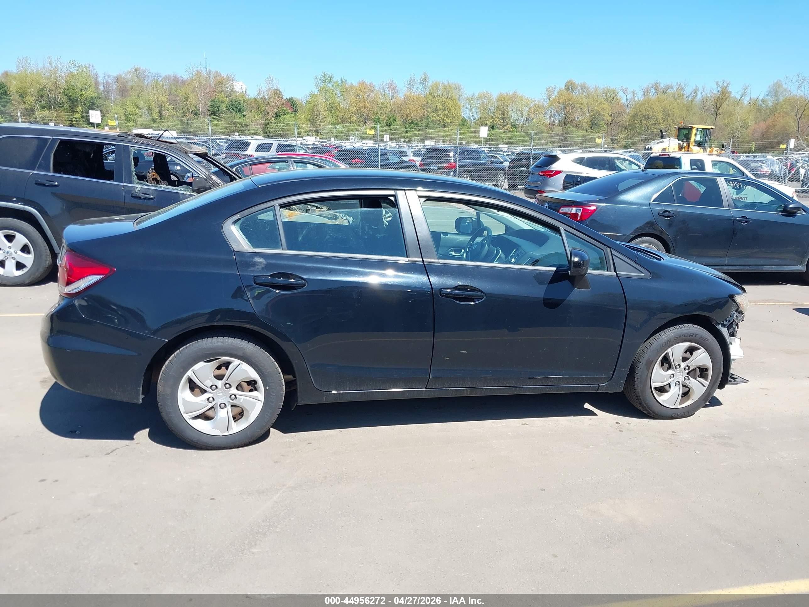2015 Honda Civic Lx Black vin: 19XFB2F59FE231403