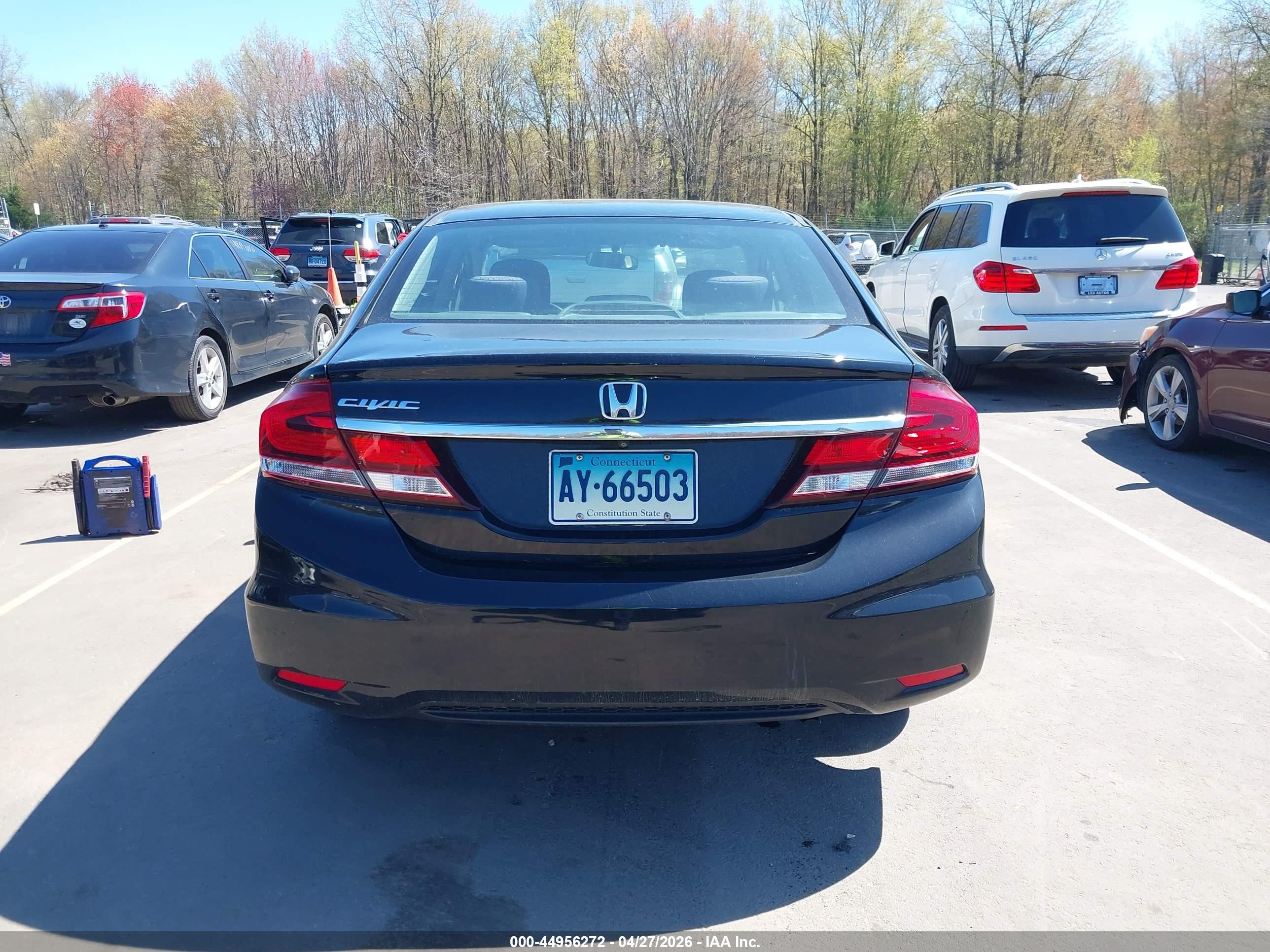 2015 Honda Civic Lx Black vin: 19XFB2F59FE231403