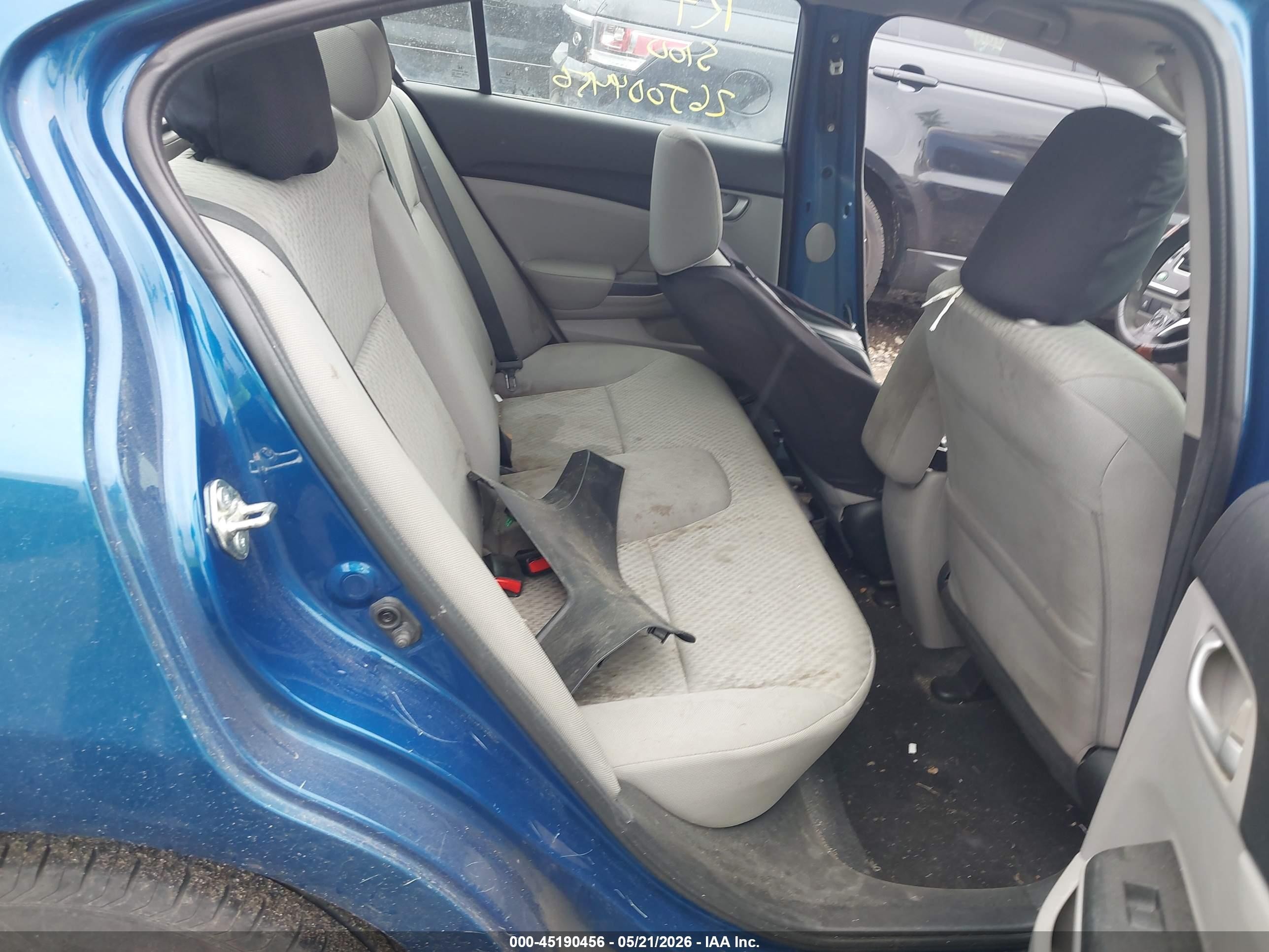 2015 Honda Civic Lx Blue vin: 19XFB2F59FE252929