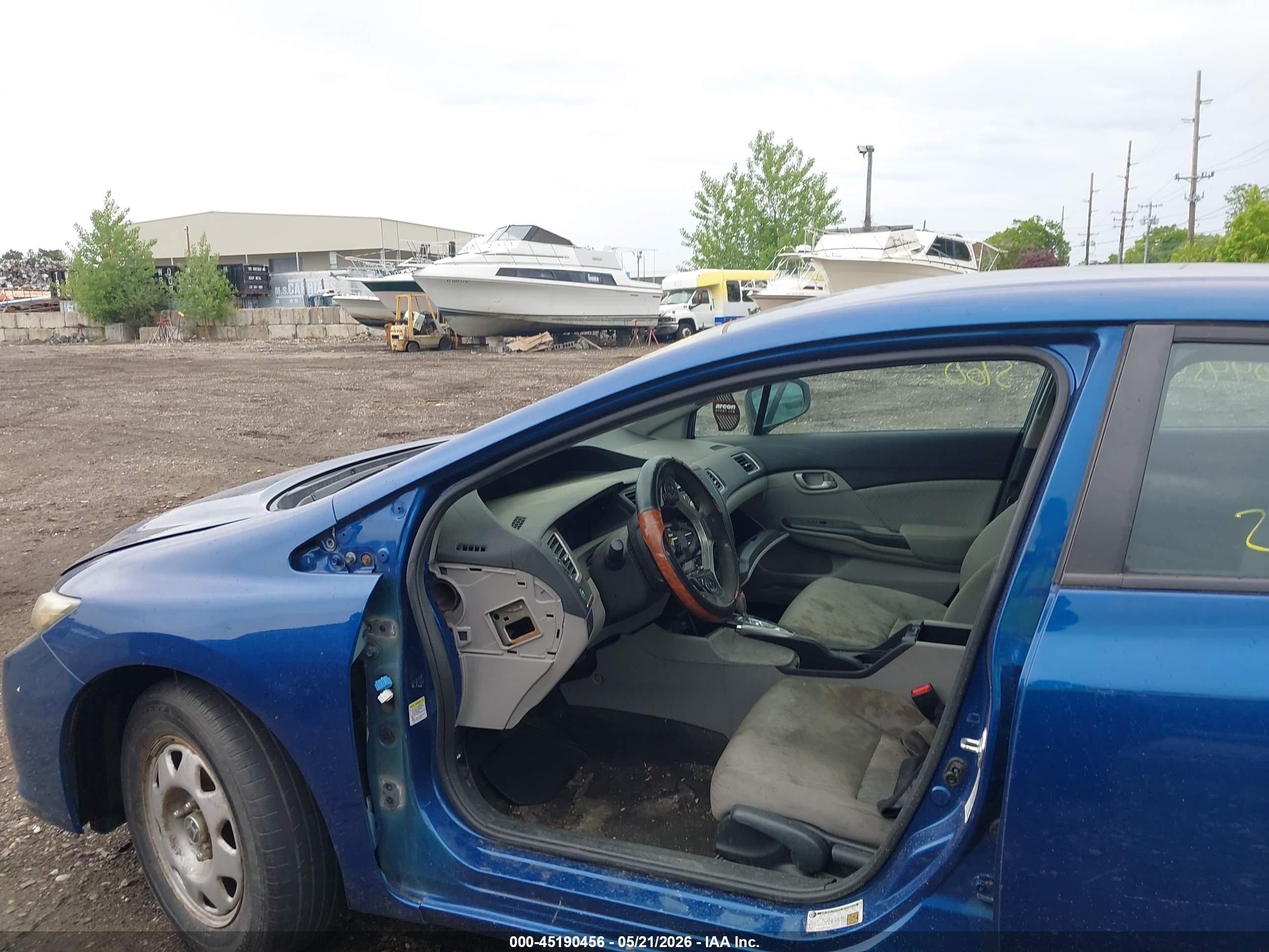 2015 Honda Civic Lx Blue vin: 19XFB2F59FE252929
