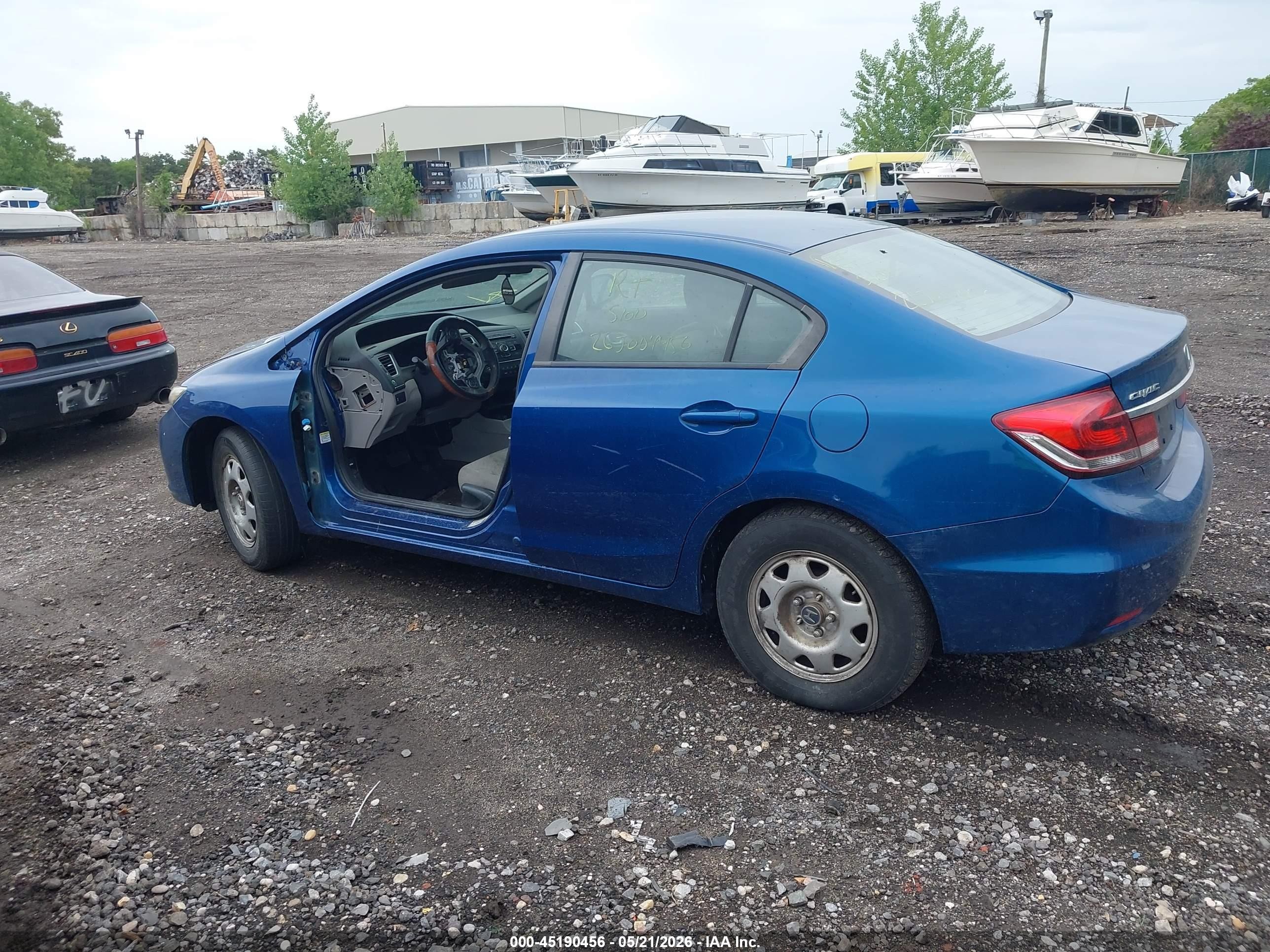 2015 Honda Civic Lx Blue vin: 19XFB2F59FE252929