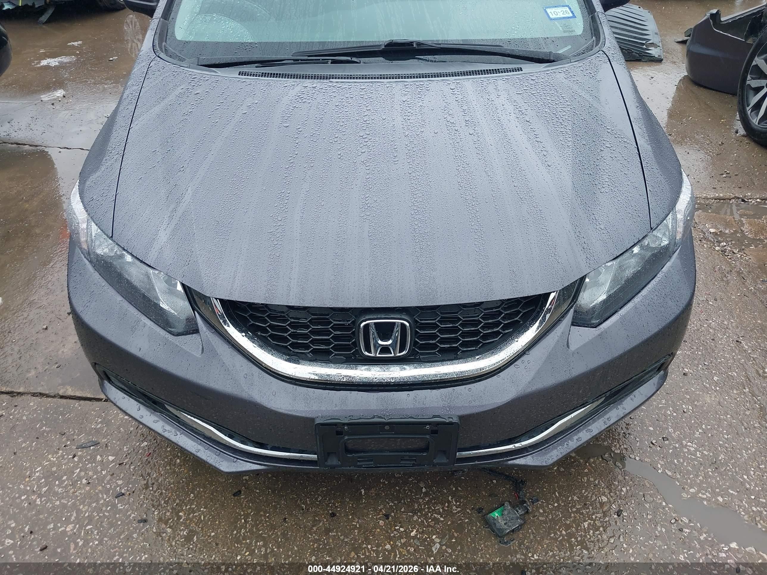2015 Honda Civic Lx Gray vin: 19XFB2F59FE272730