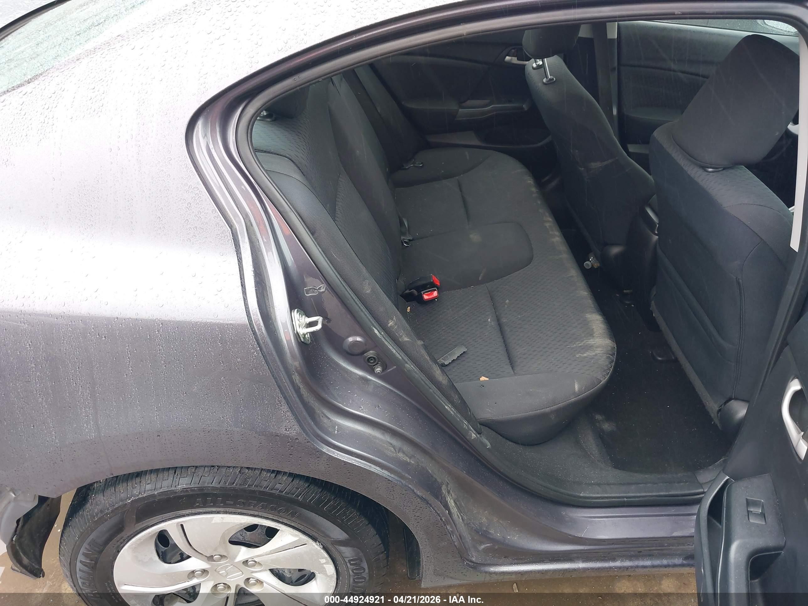 2015 Honda Civic Lx Gray vin: 19XFB2F59FE272730